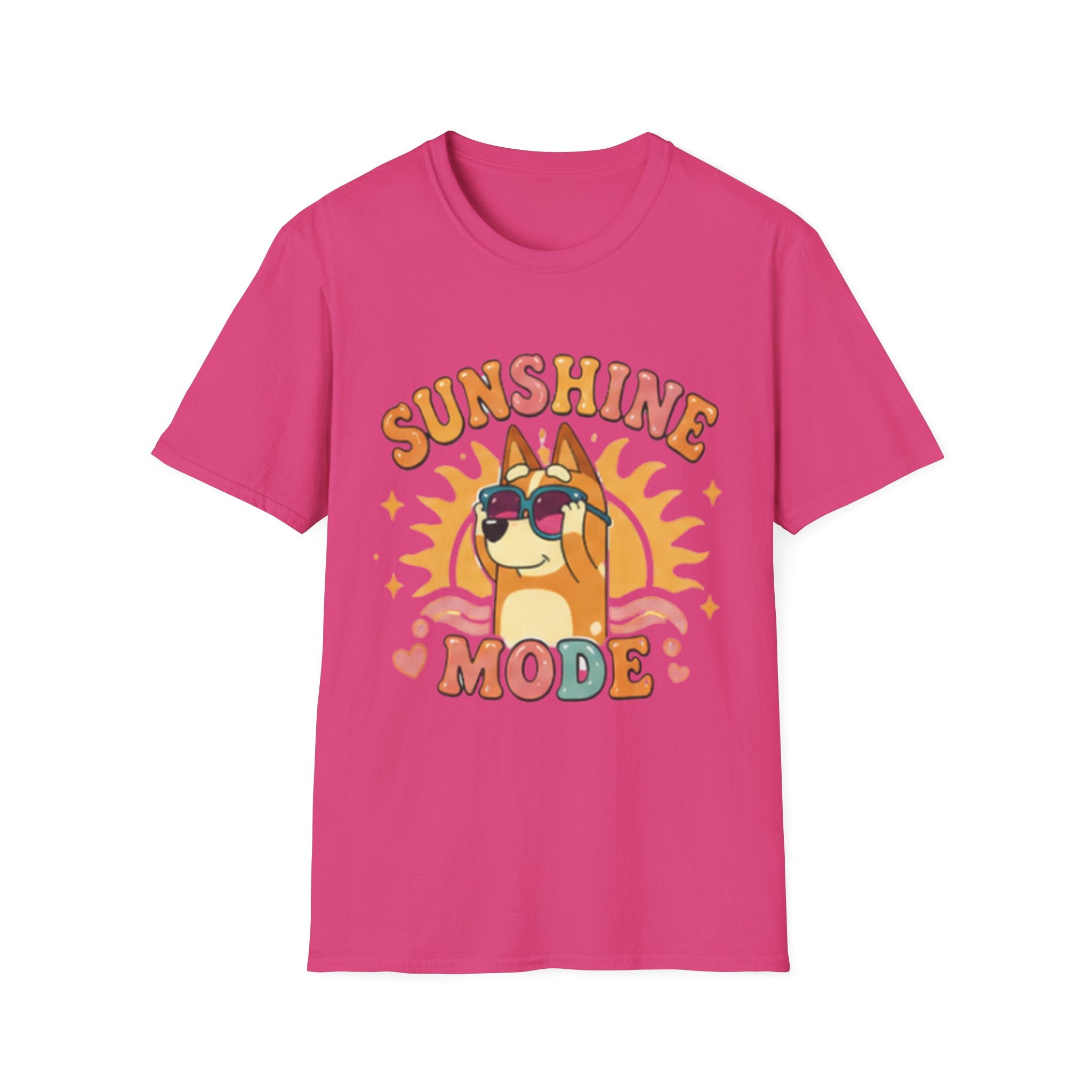 Sunshine Mode T-Shirt — Retro Sunglasses Dog Graphic