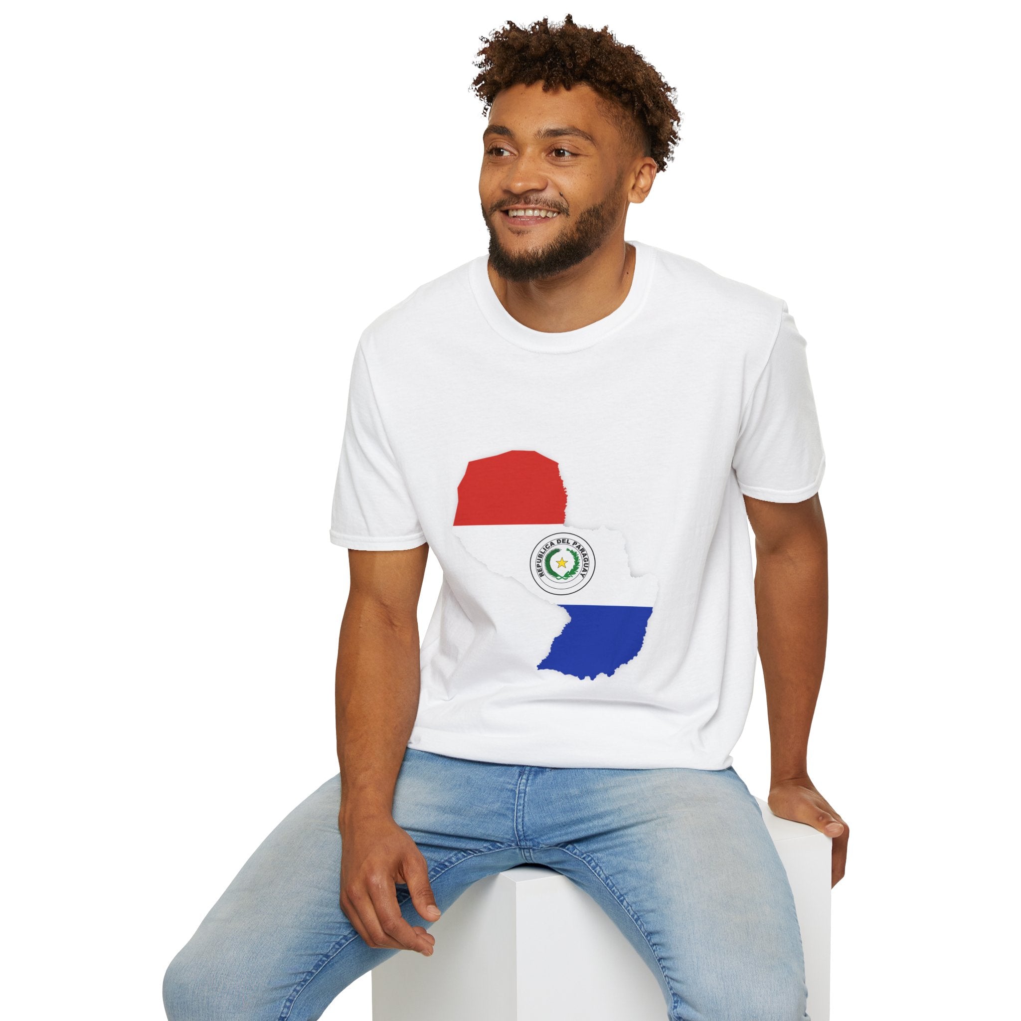 Paraguay Map & Stadium T-Shirt — Paraguayan Flag Soccer Fan Tee