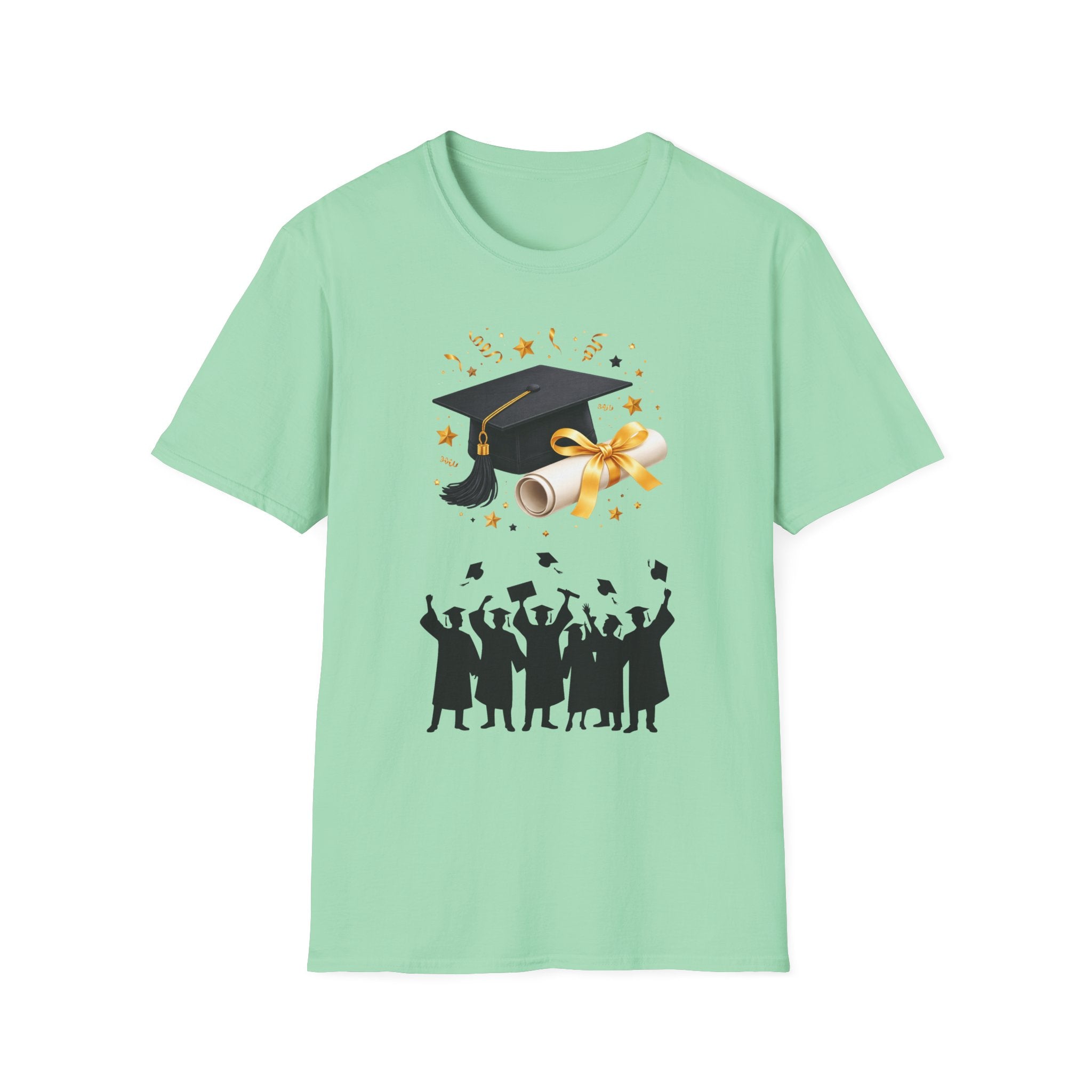 Graduation Cap & Diploma T-Shirt — Class of Celebration Tee