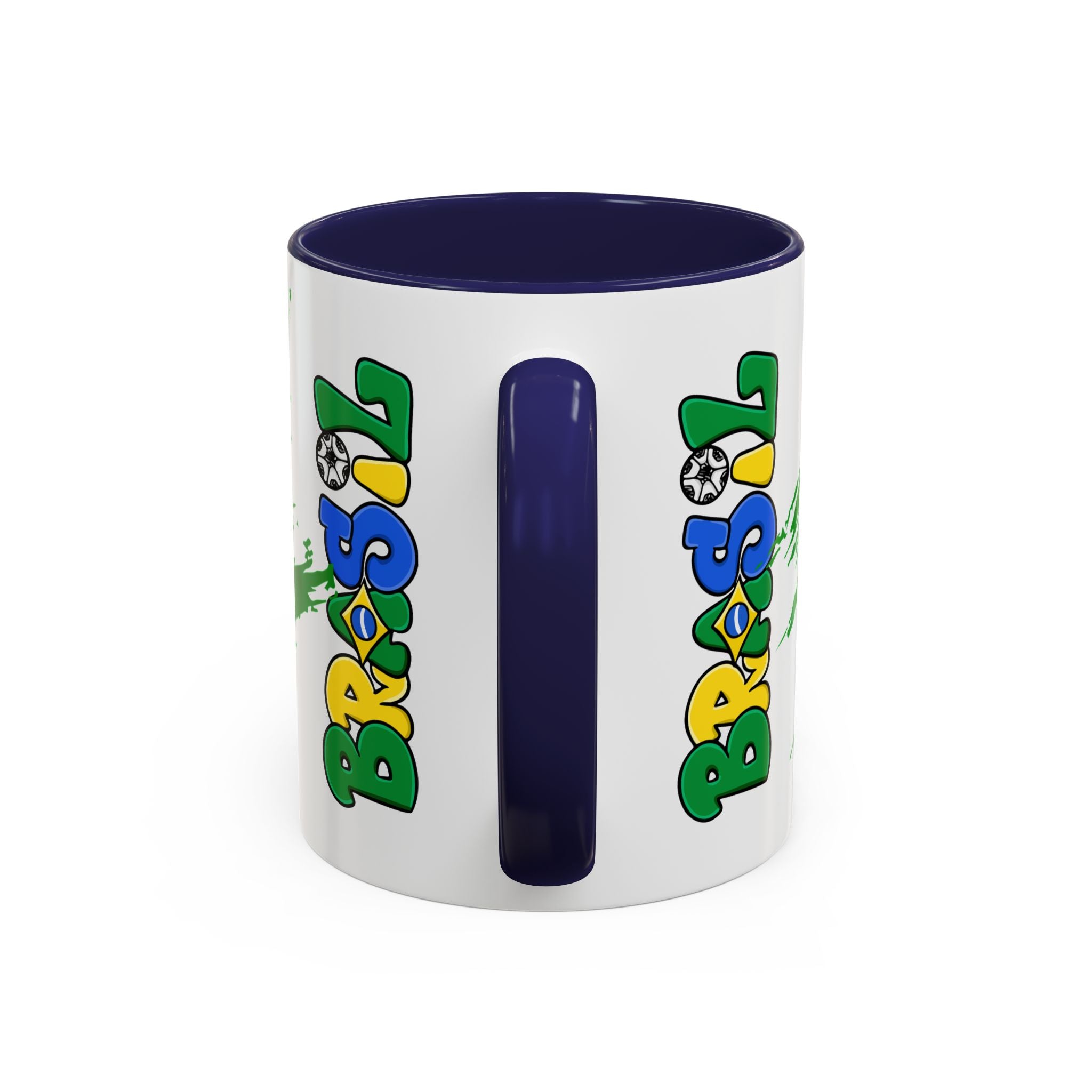 Brazil Flag Accent Coffee Mug — Brasil Pride 11/15oz