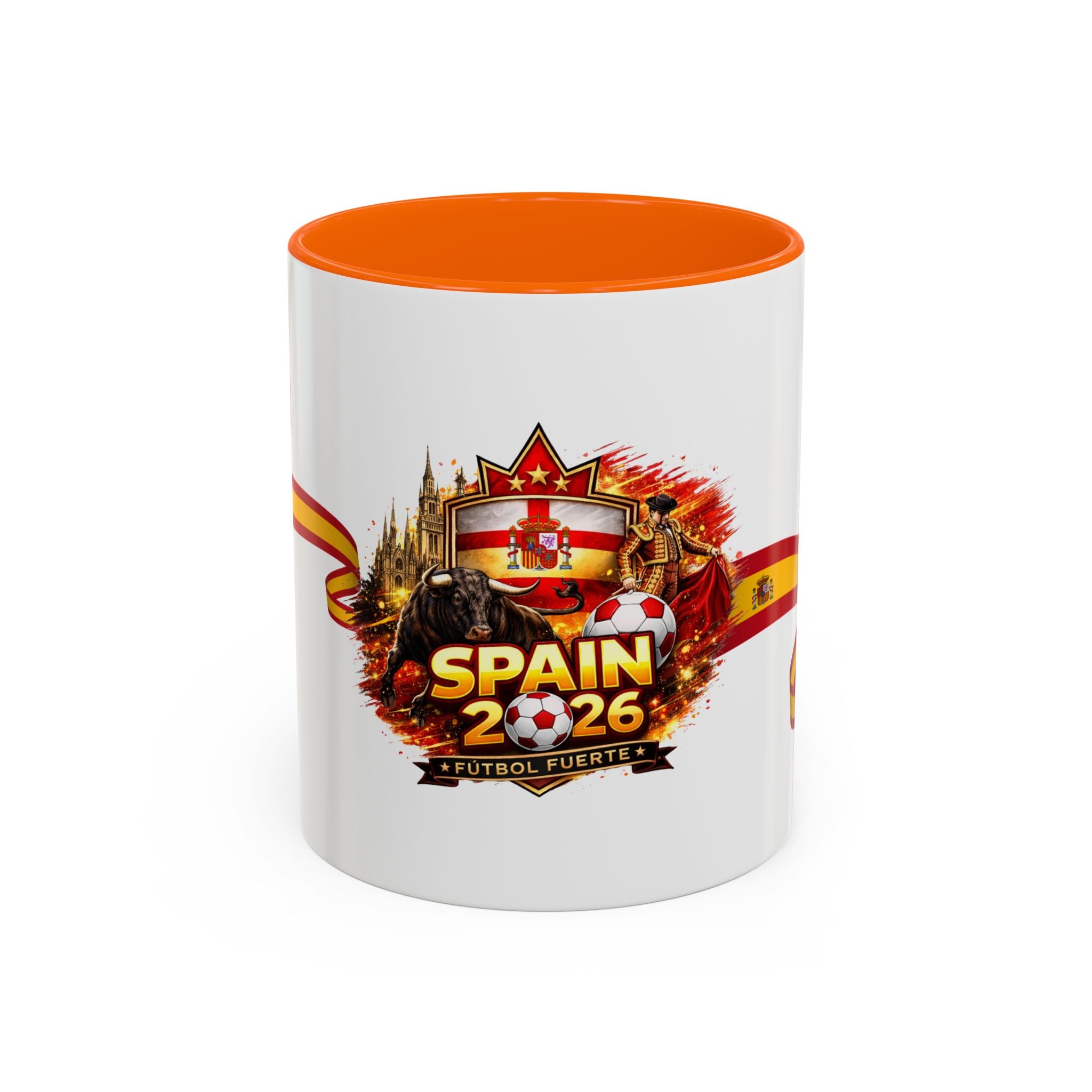 Spain 2026 Soccer Mug – Spain Futbol Fuerte Accent Coffee Cup (11/15oz)