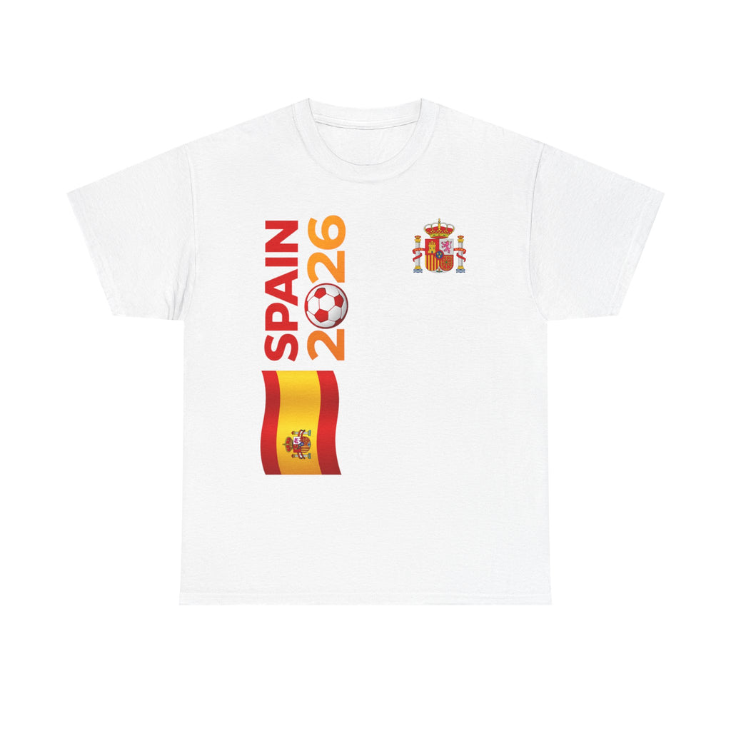 Spain 2026 Soccer T-Shirt — Spanish Flag & Crest Football Fan Tee