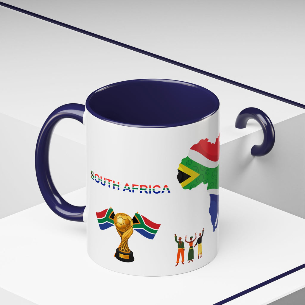 South Africa Coffee Mug — Map, Flag & Trophy Design (11/15oz)