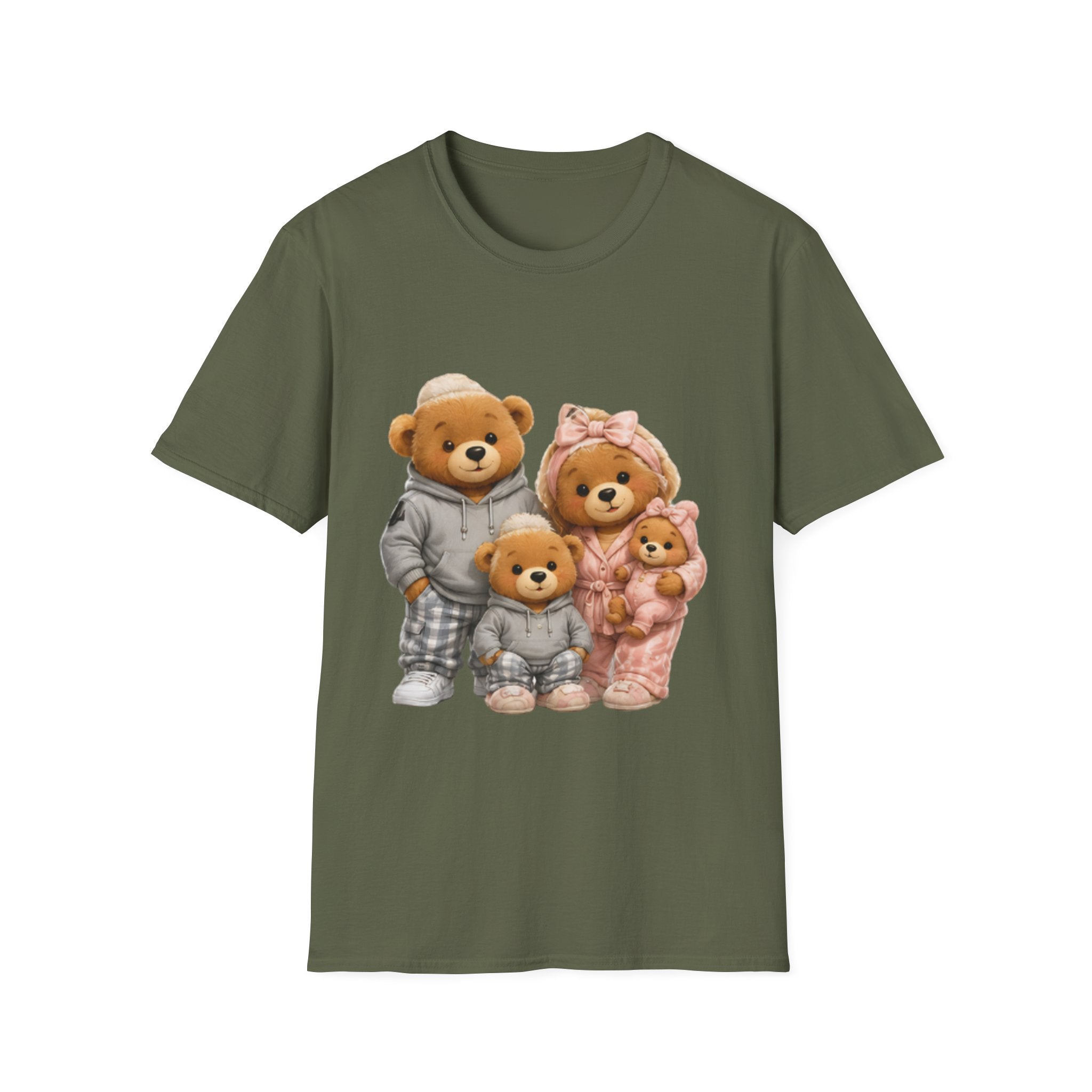 Teddy Bear Family unisex T‑Shirt — Cute Cozy Bears Graphic Tee for Parents & Kids