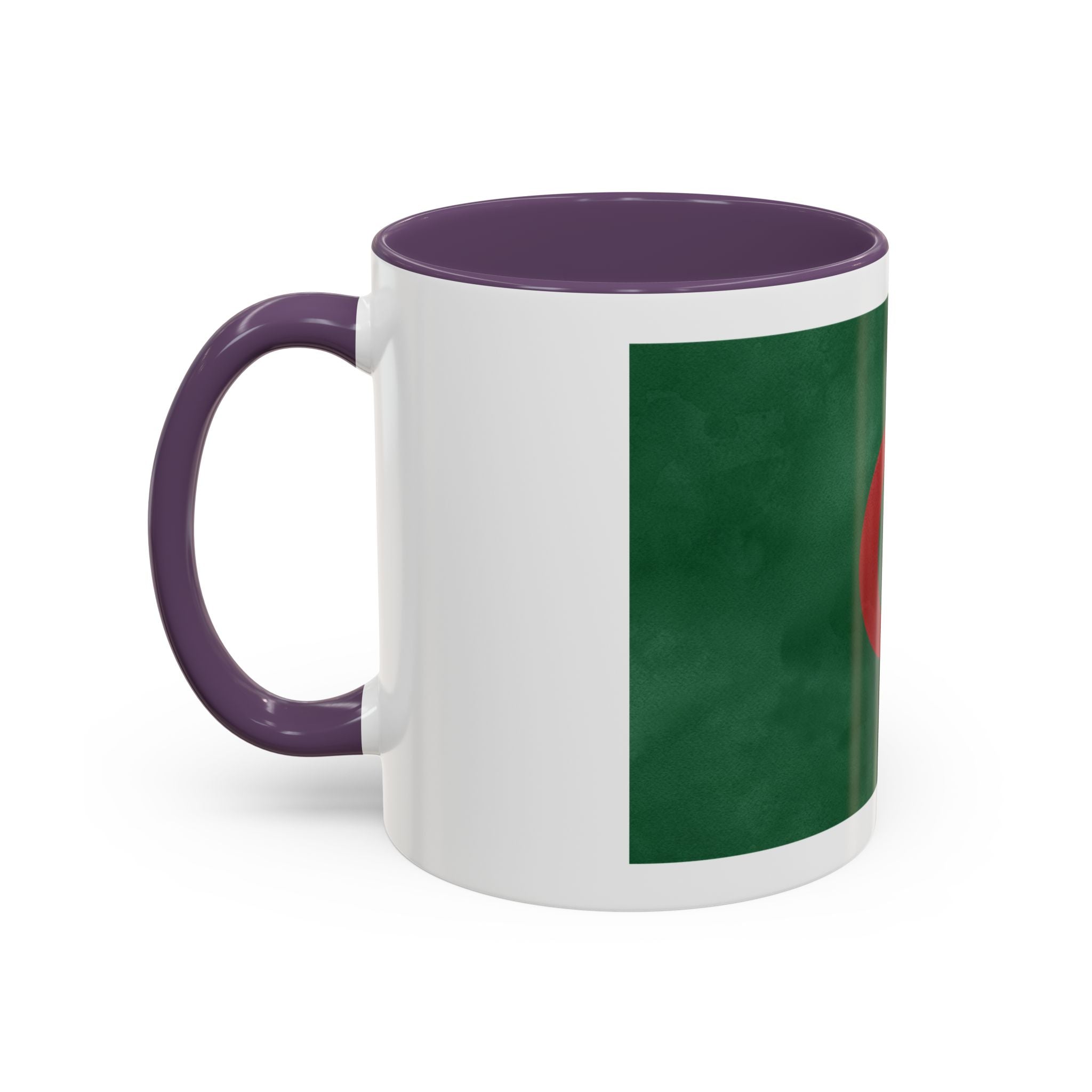 Algeria Flag Accent Coffee Mug (11/15oz) — Crescent & Star National Pride Tea Cup