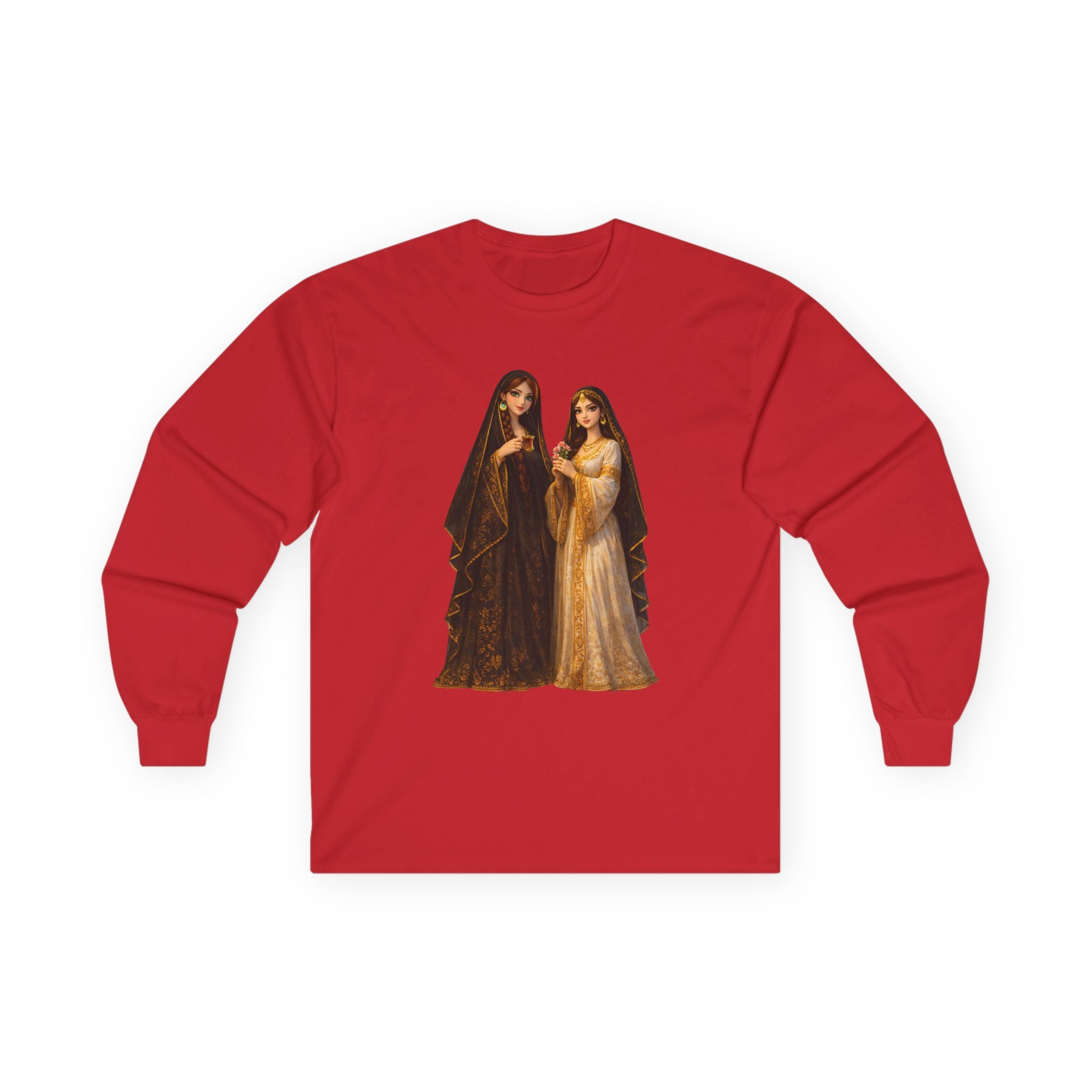 Iraqi women Long Sleeve Tee — Gothic Sisters Vintage Art Print