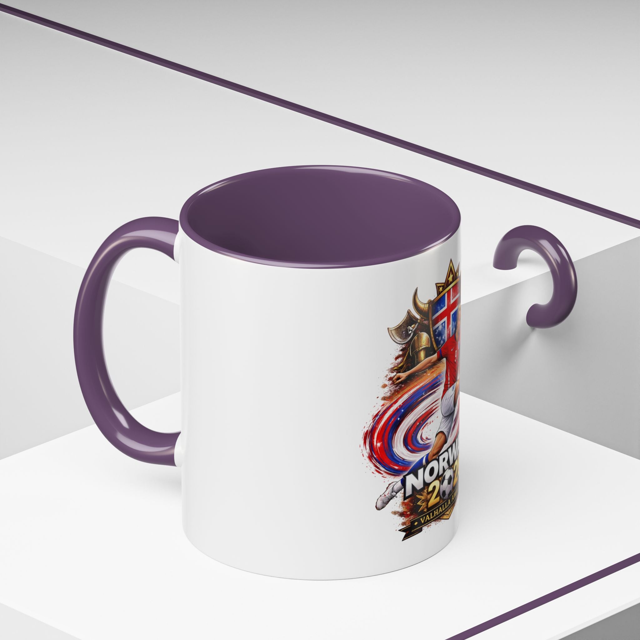 Norway 2026 Soccer Mug – Valhalla Awaits Football Fan Coffee Cup