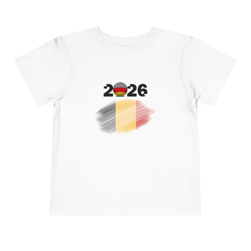 Belgium 2026 Toddler Soccer T-Shirt - Kids Cup Supporter Tee