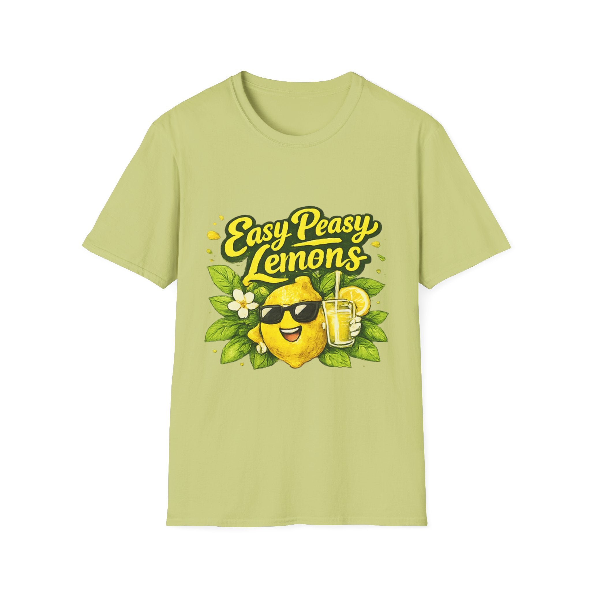 Easy Peasy Lemons uni sex  T-Shirt — Cute Lemon Graphic Tee for Summer & Gifts