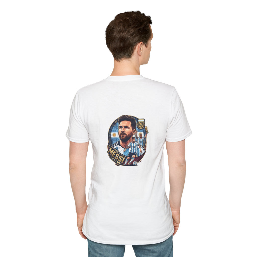 Argentina 2026 Soccer T-Shirt — Messi Portrait & National Team Graphic