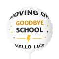 Goodbye School Hello Life Graduation Balloon — 11" Round/Heart Foil