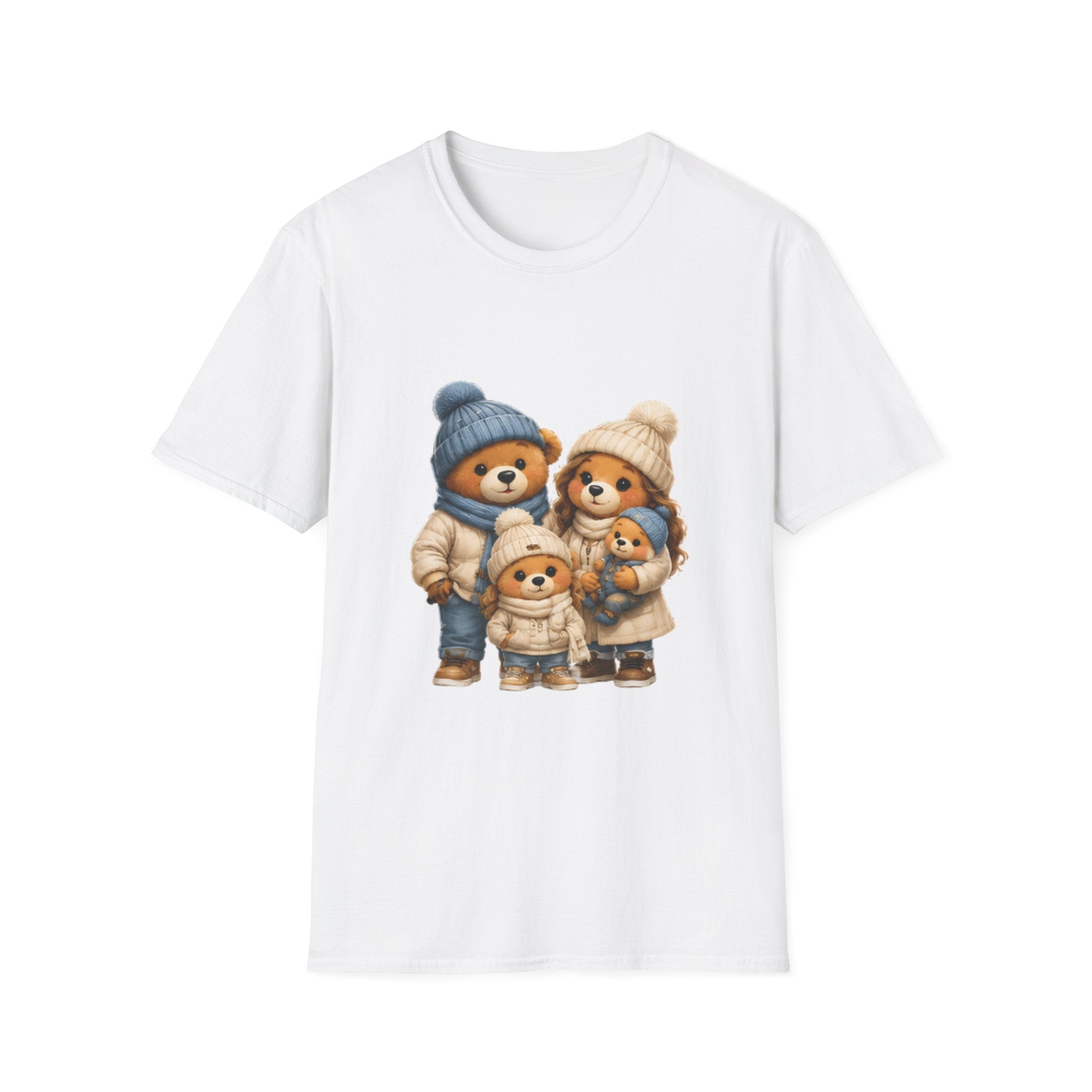 Bear Family Winter Tee — Cute Cozy Holiday Family unisex t Shirt