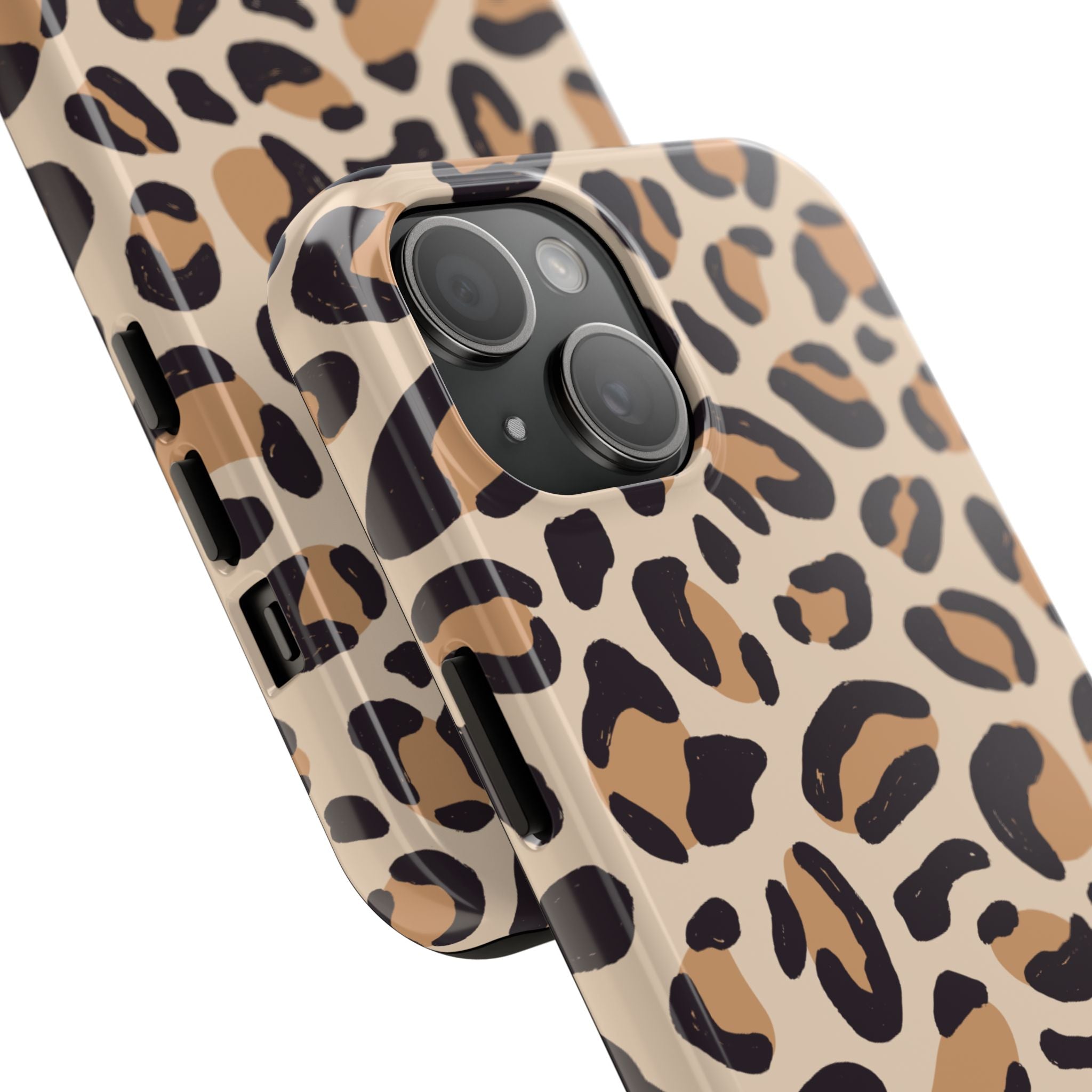 Leopard Print Tough Phone Case – Durable Glam Protective Cover
