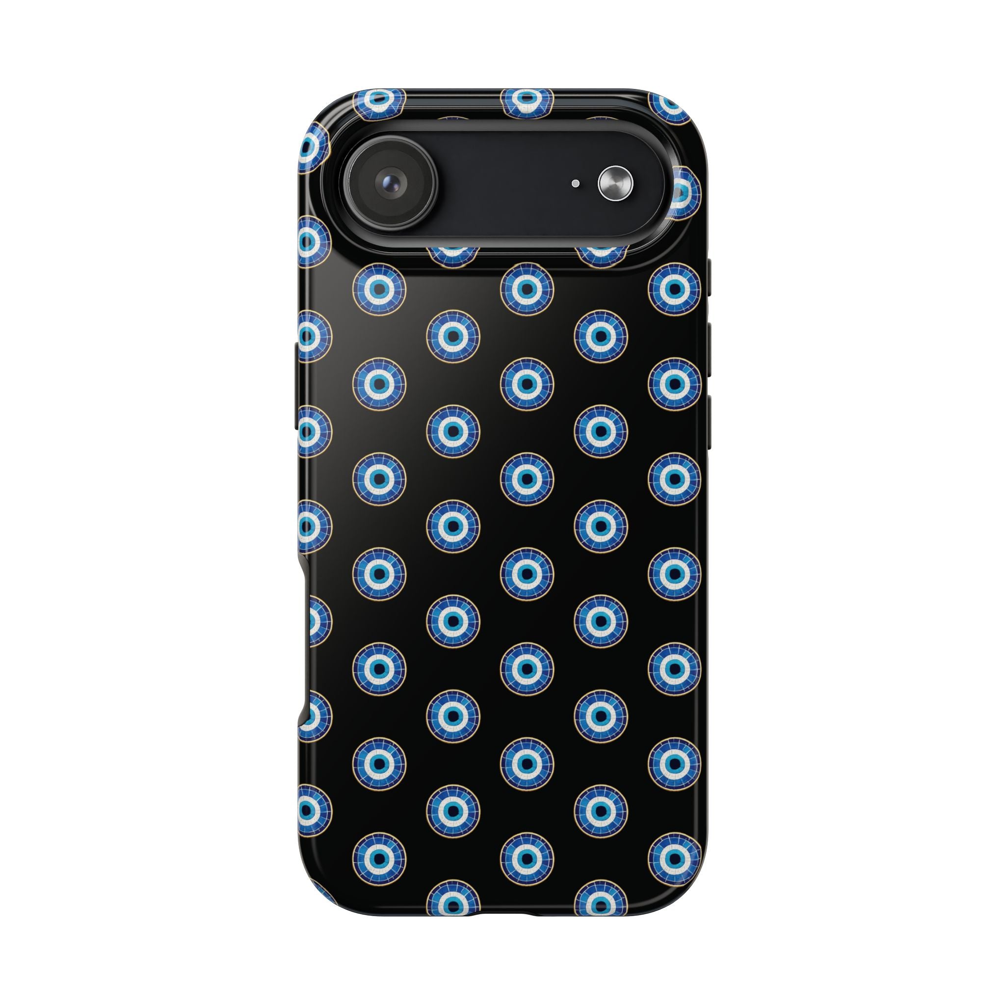 Evil Eye Pattern Tough Phone Case — Protective Blue Nazar Design