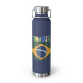Brazil Flag 22oz Vacuum Bottle — Insulated Copper Water Bottle with Brasil Graphic