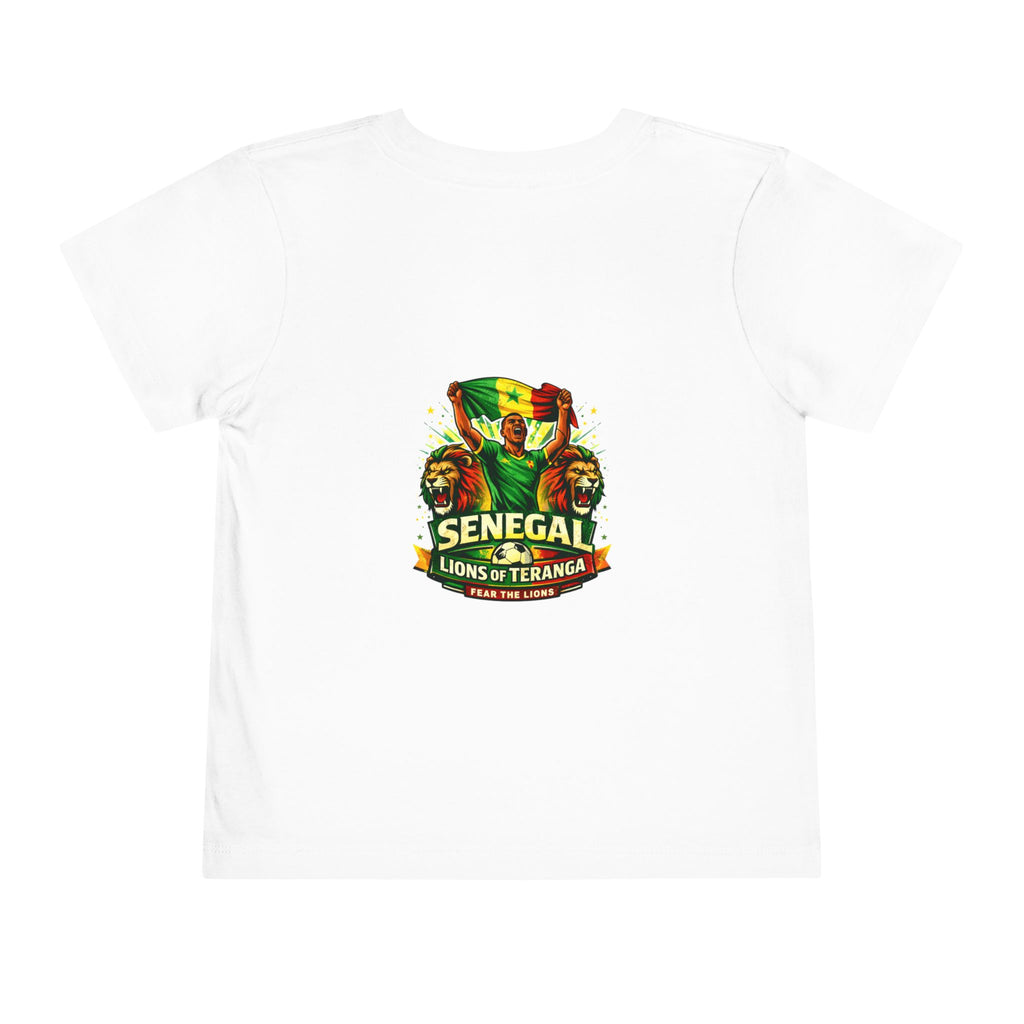 Senegal Flag Toddler Tee — 'Senegal Lions of Teranga' Kids Soccer Shirt