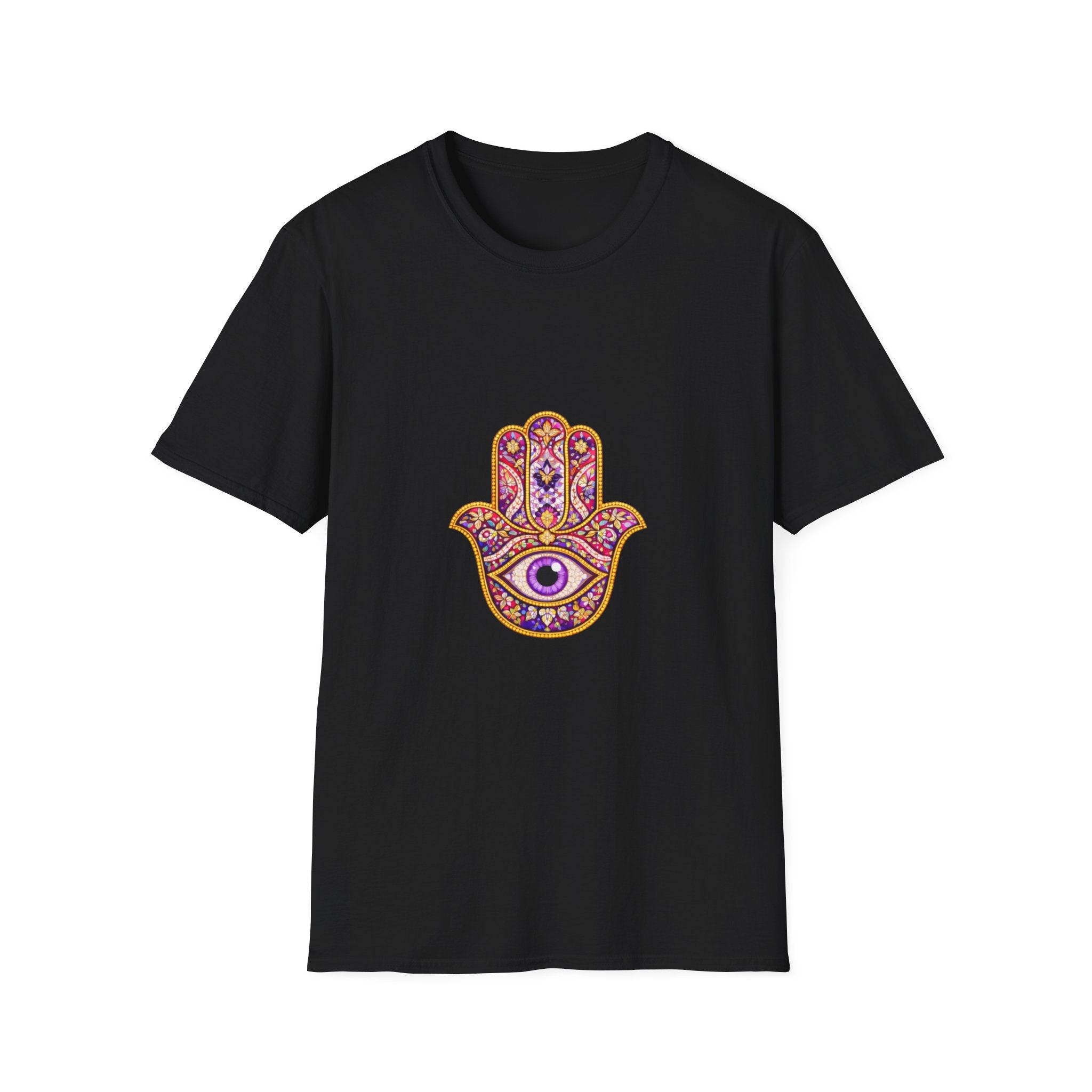 Hamsa Hand T-Shirt — Boho Spiritual Evil Eye Graphic Tee