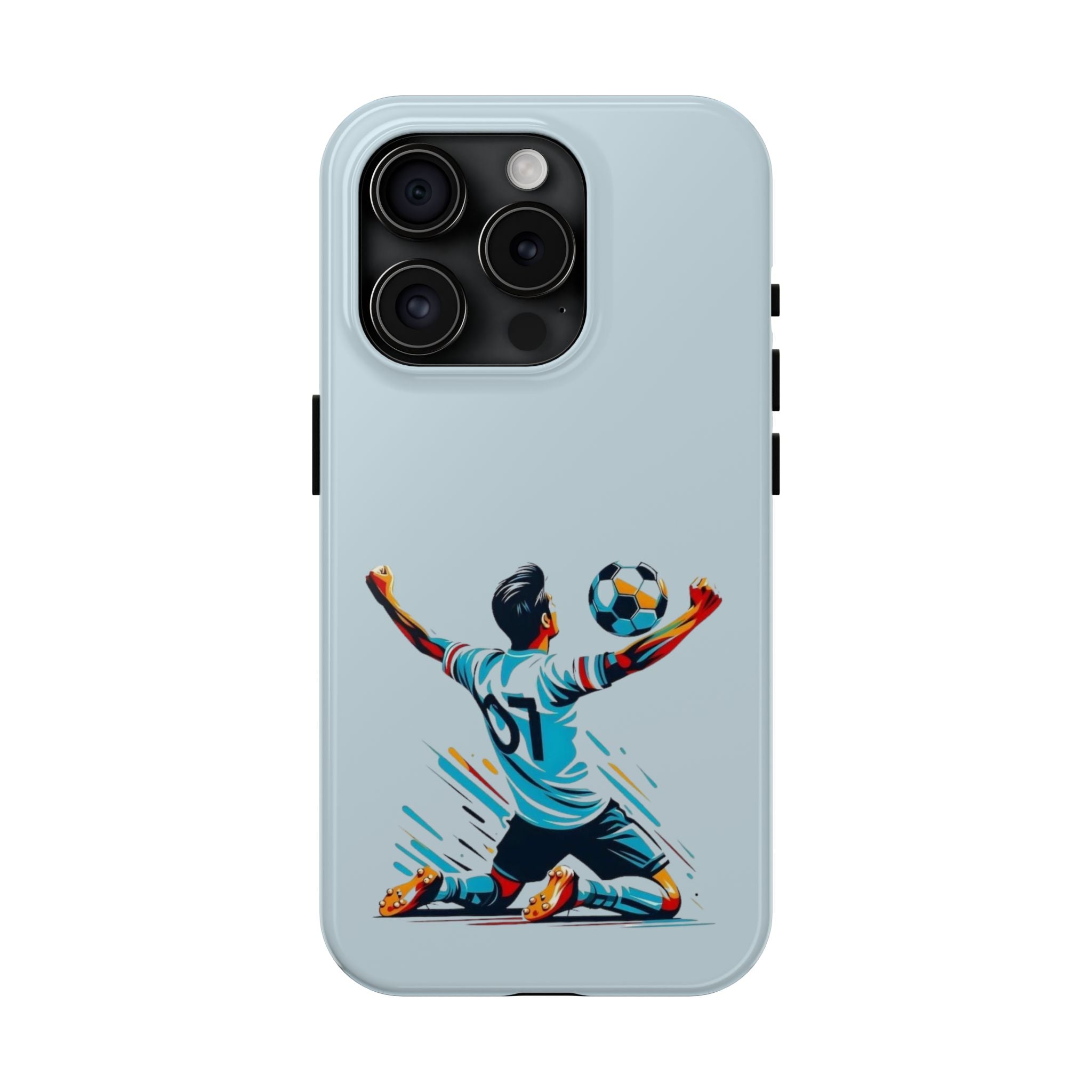 Soccer Celebration Tough Phone Case — Lightweight Protective iPhone Cover
