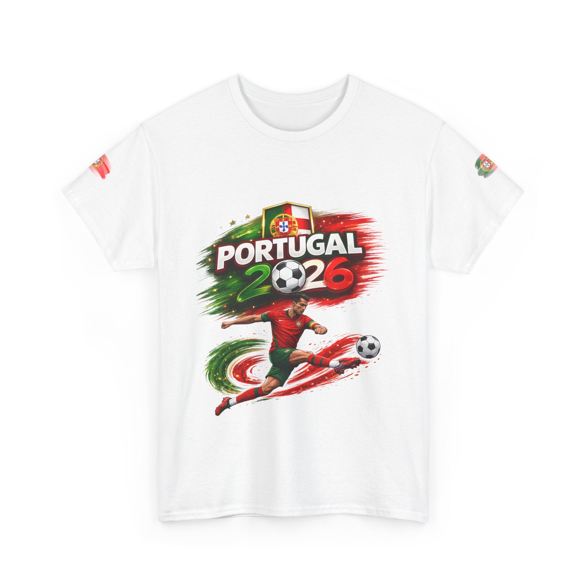 Portugal 2026 Soccer T-Shirt — Cup Style Football Jersey Design