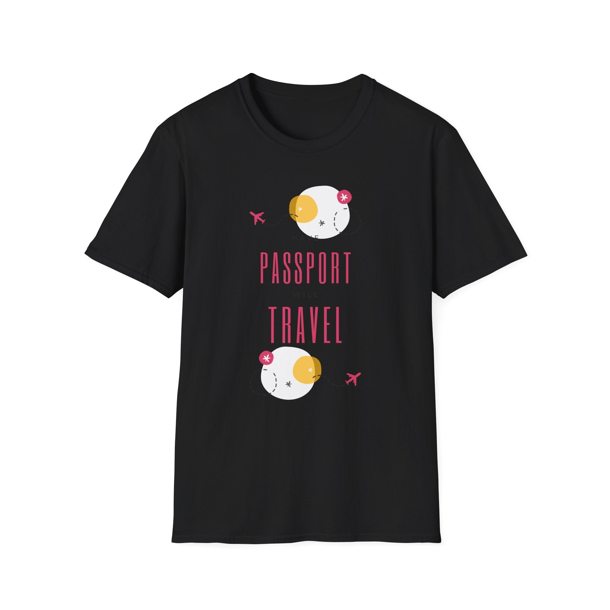 Passport & Travel Graphic T-Shirt — Cute Minimalist Travel Tee