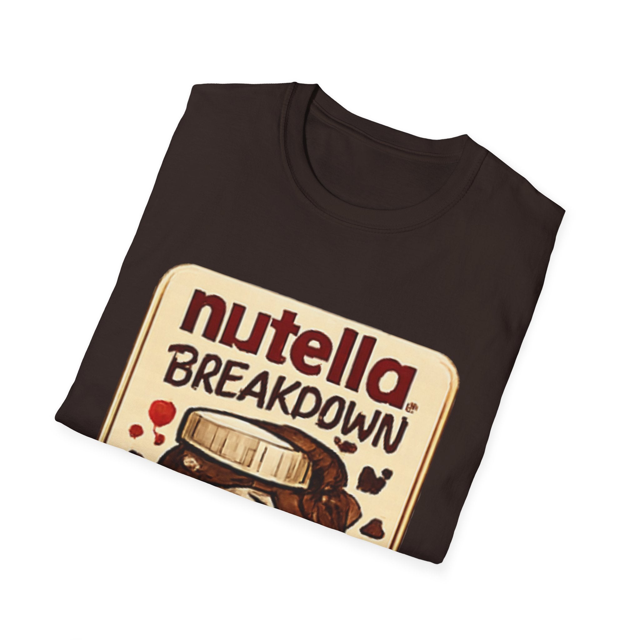 Nutella Breakdown T-Shirt – "Smooth But Chaotic" Retro Jar Graphic