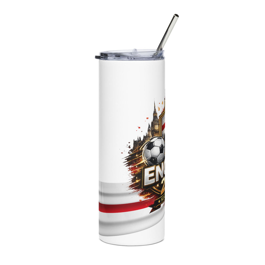 England Soccer 20oz Stainless Steel Tumbler — 'England 2026' Football Travel Cup