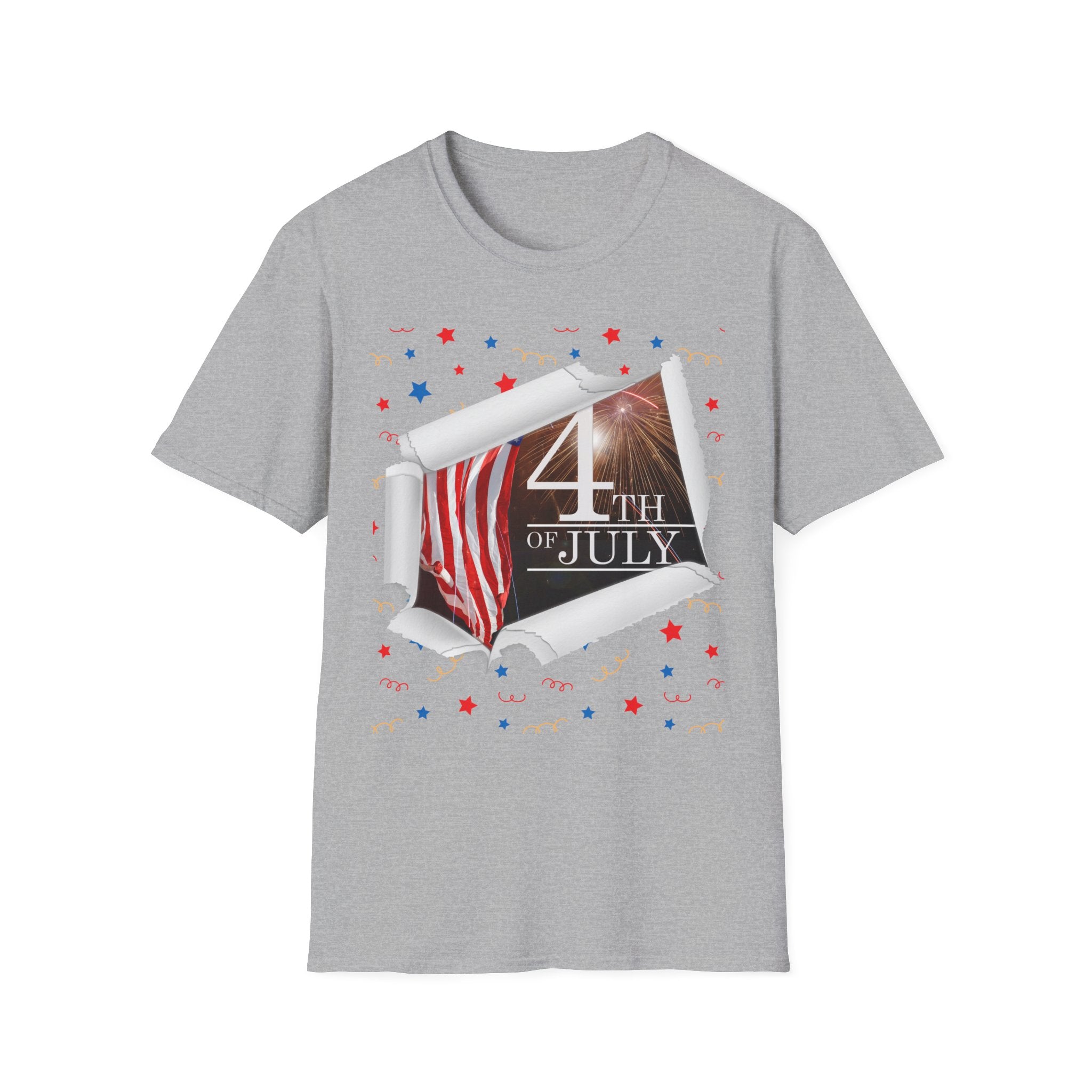 4th of July American Flag T-Shirt — Patriotic Independence Day Tee