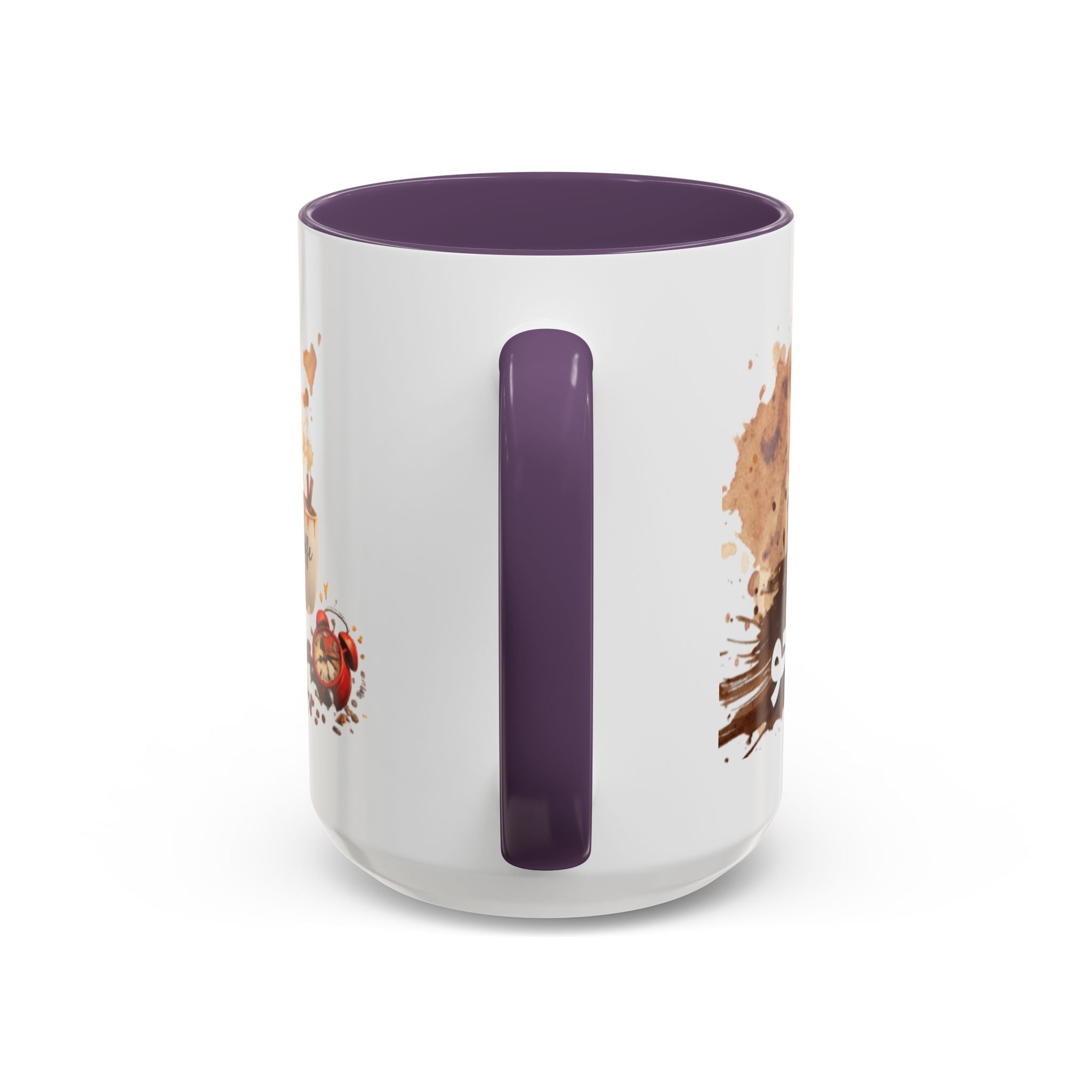 Cute Coffee Girl Accent Mug — Arabic Script Coffee Design (11/15oz)
