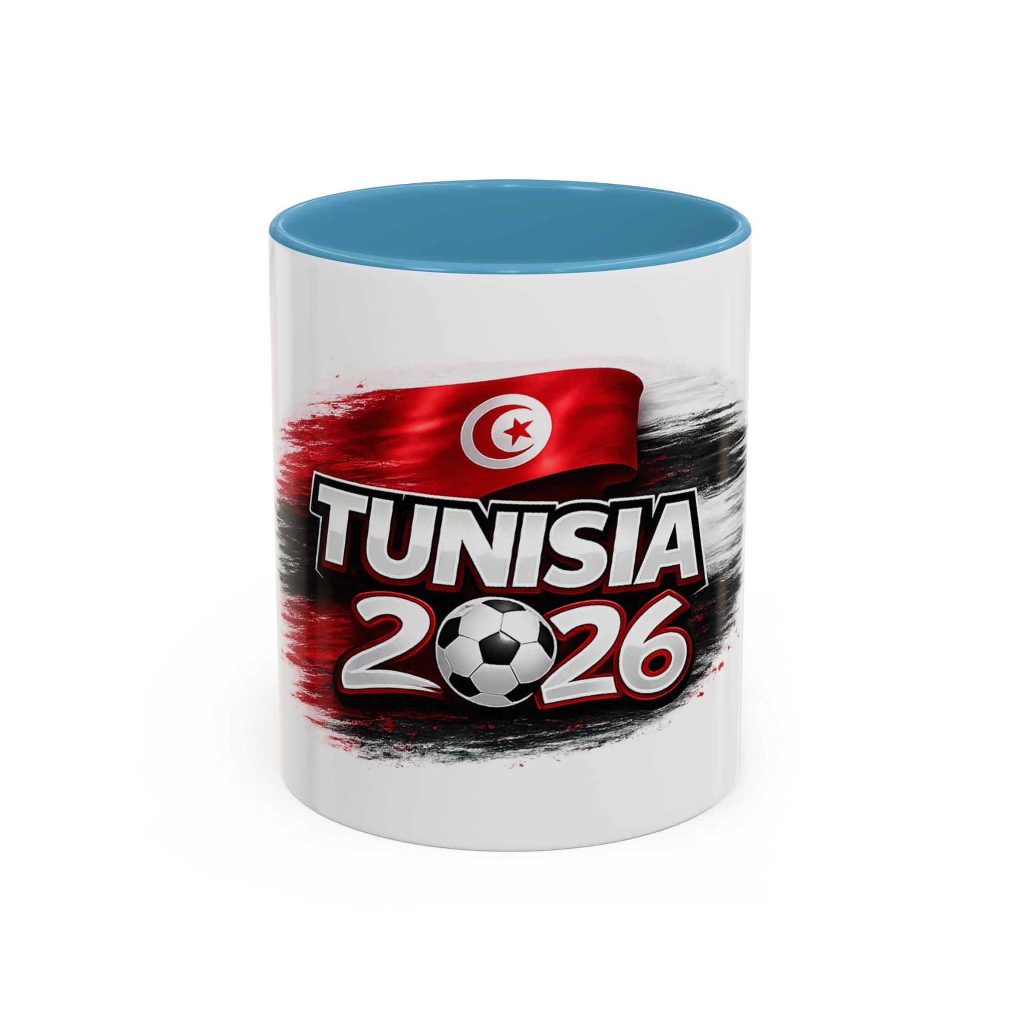 Tunisia 2026 Soccer Fan Coffee Mug — Tunisian Flag Accent (11/15oz)