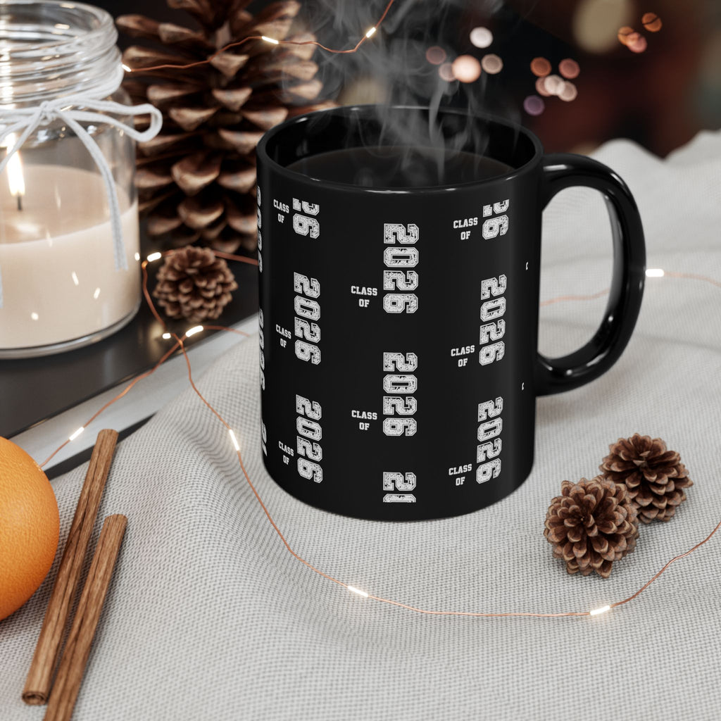 Class of 2026 Black Graduation Mug – 11oz & 15oz Ceramic