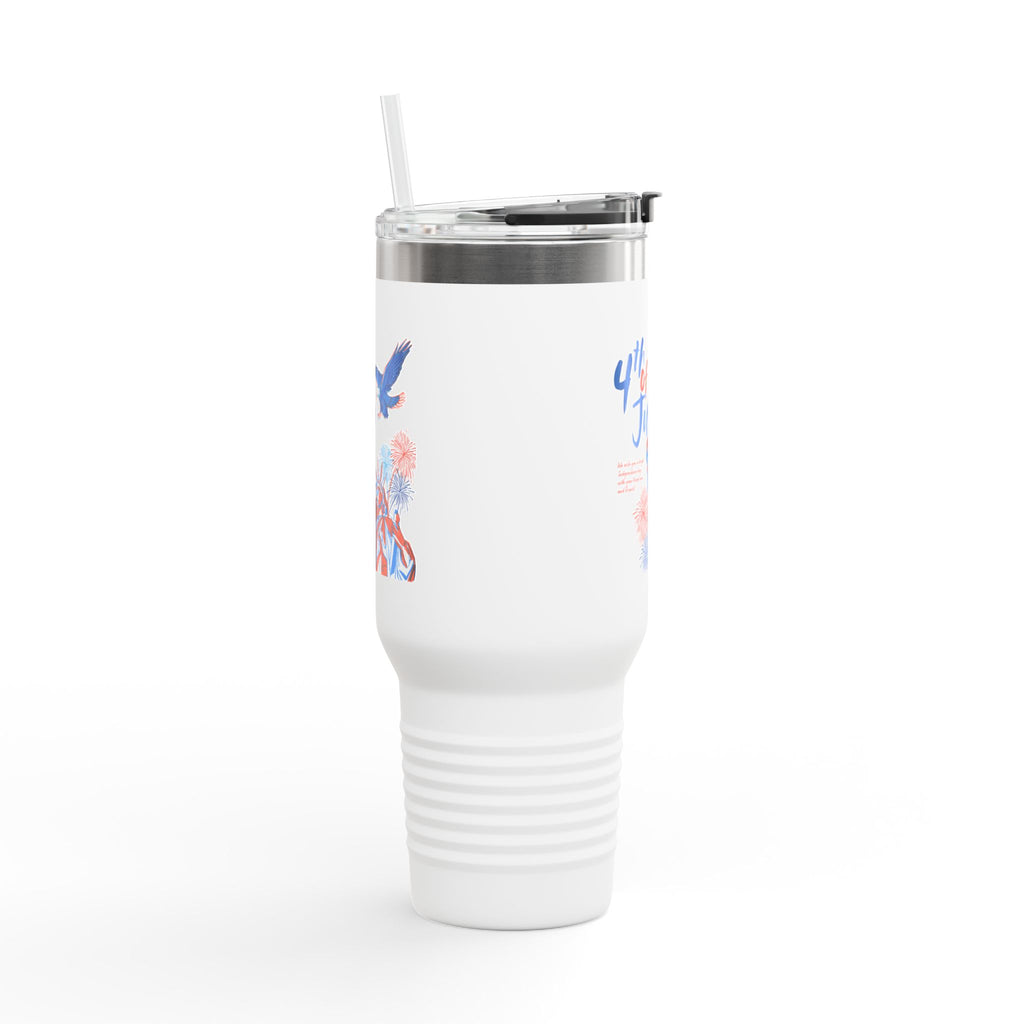 4th of July Eagle Travel Mug – 40oz Insulated Patriotic Tumbler