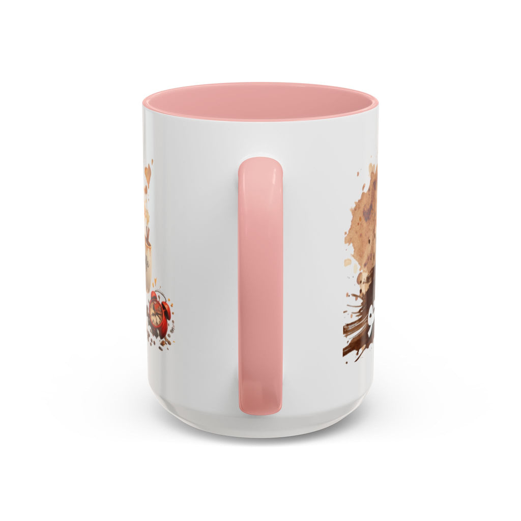 Cute Coffee Girl Accent Mug — Arabic Script Coffee Design (11/15oz)