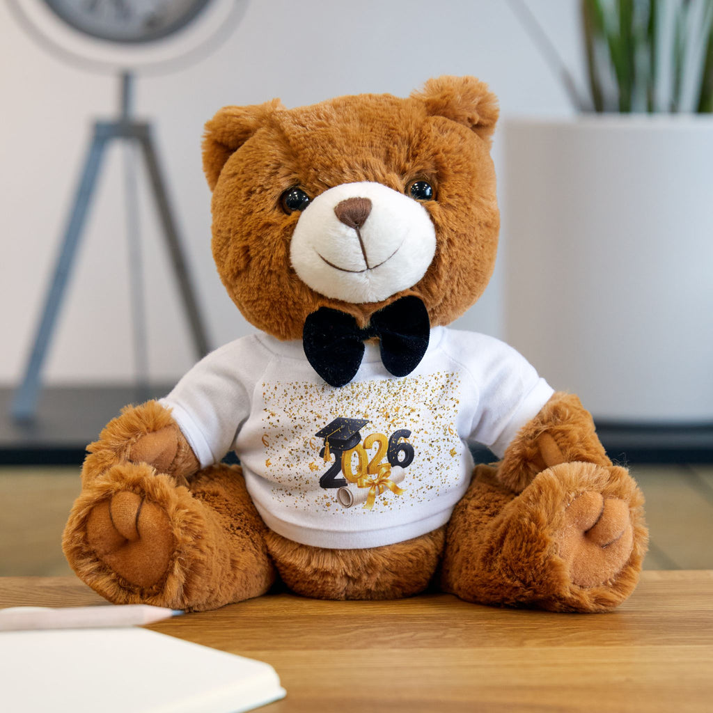 Graduation Teddy Bear with '2026' T‑Shirt