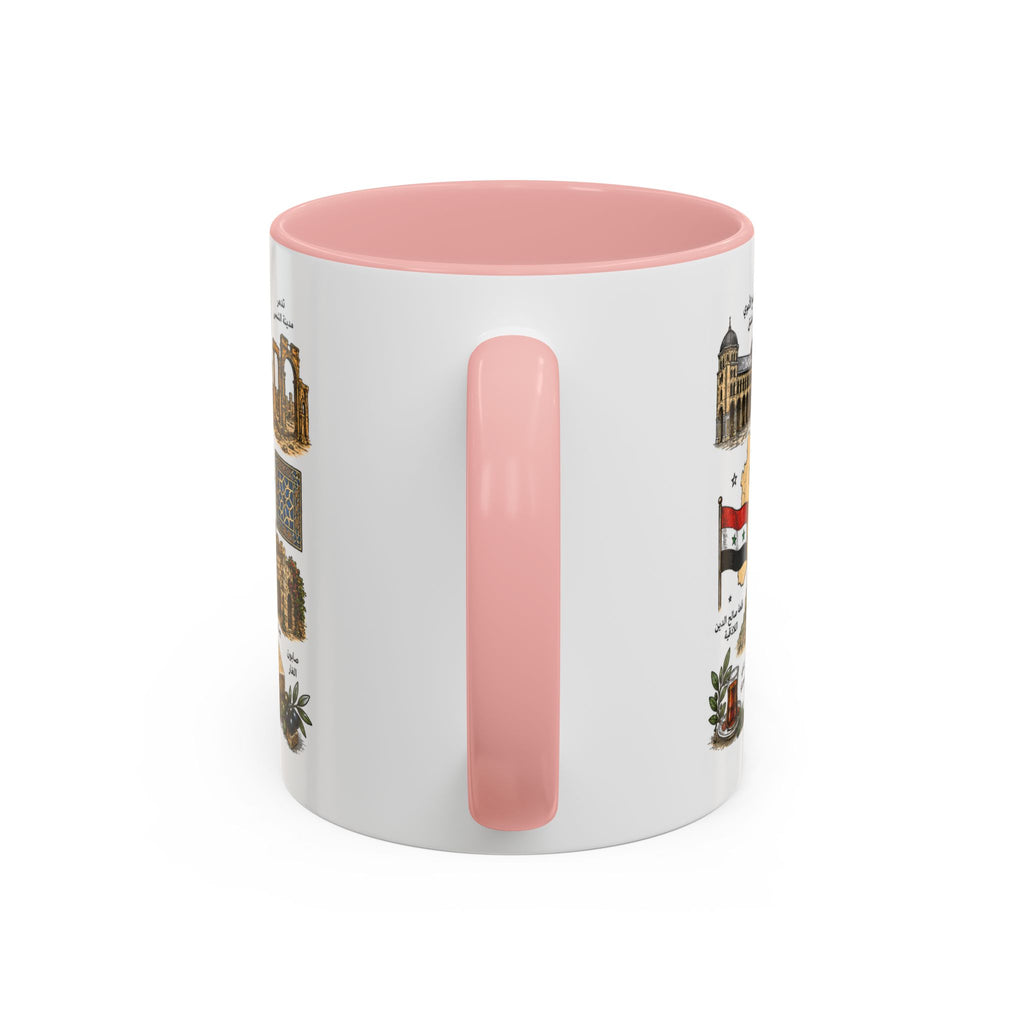 Syria Illustrated Coffee Mug — Landmarks & Traditions Accent Mug (11oz)