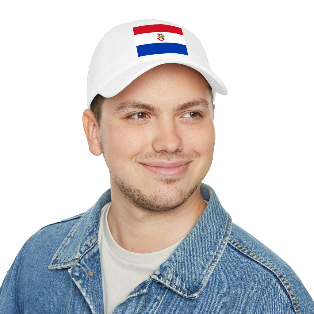 Paraguay Flag Baseball Cap - Low Profile Embroidered Tricolor Hat