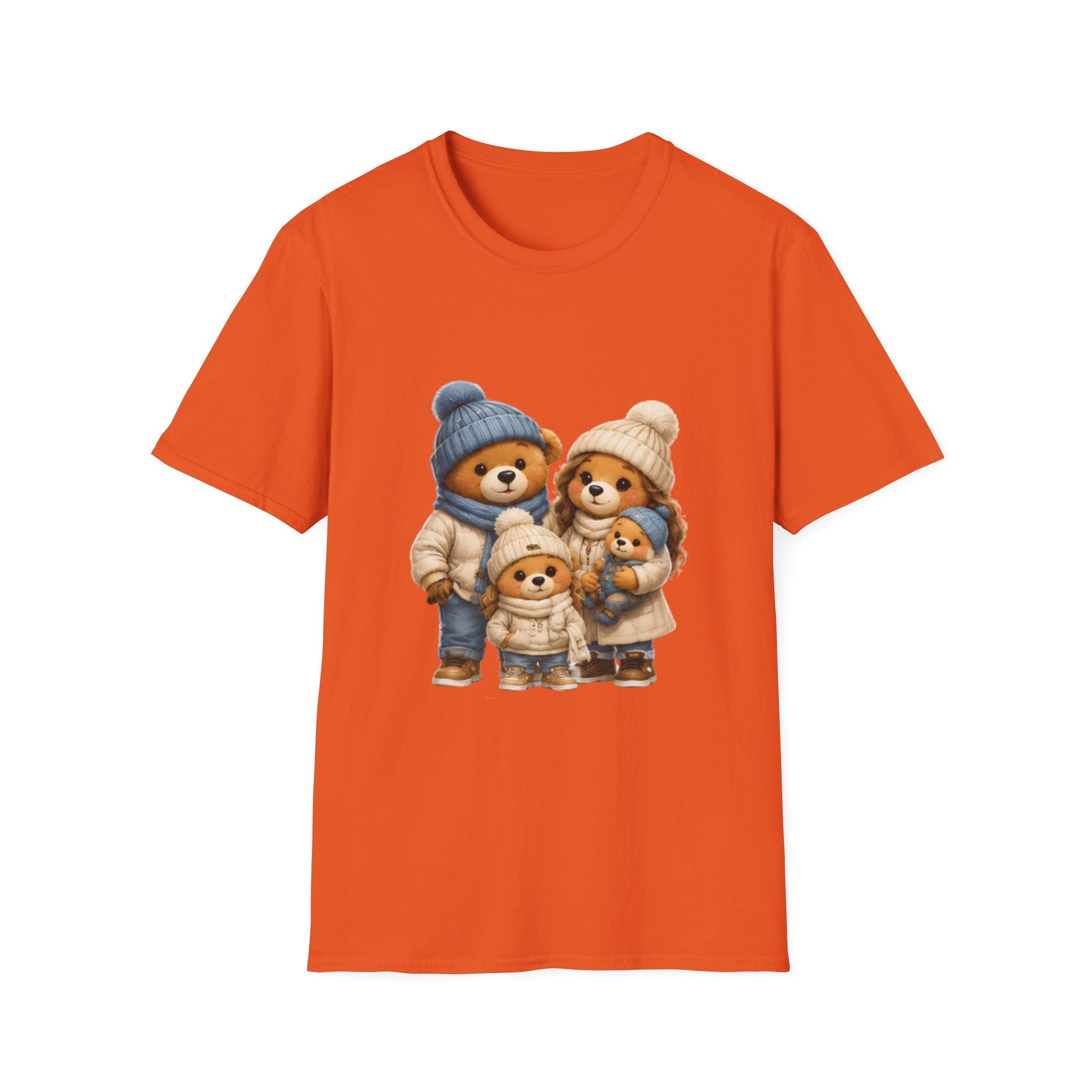 Bear Family Winter Tee — Cute Cozy Holiday Family unisex t Shirt
