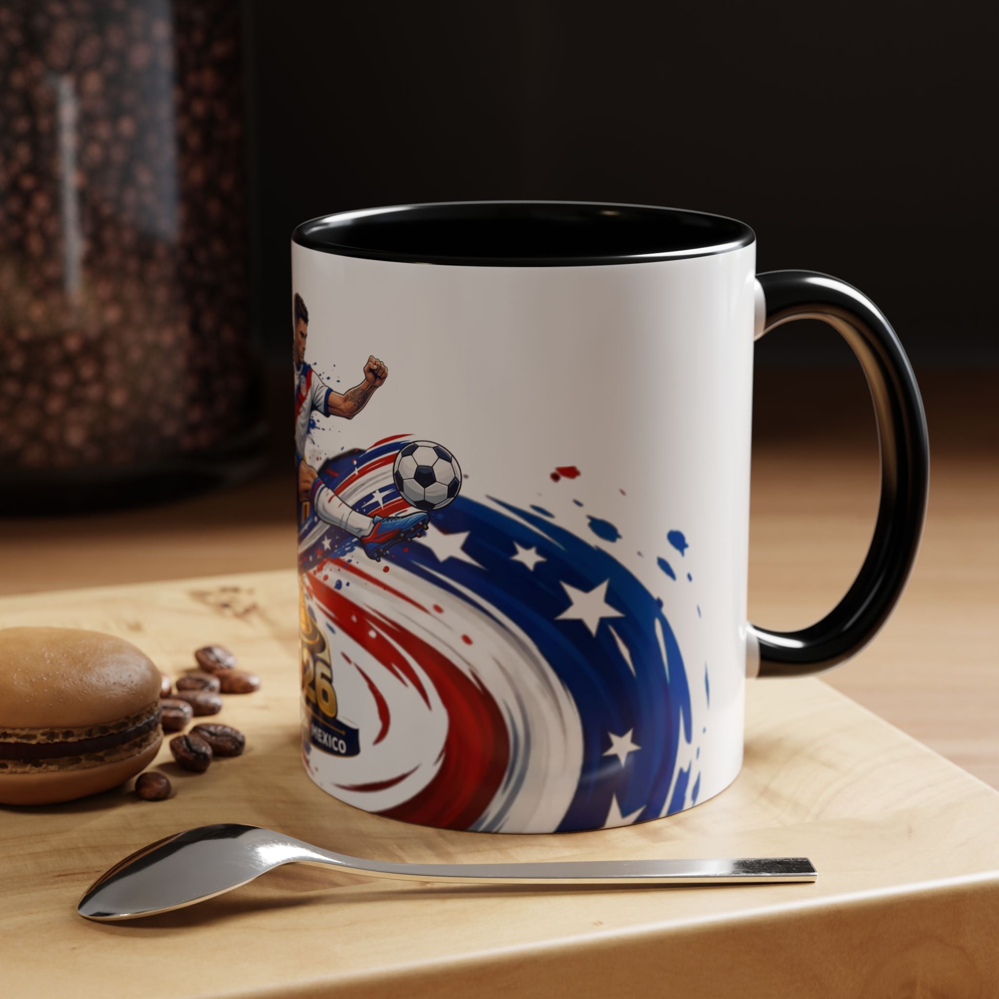 2026 CONCACAF Soccer Champion Accent Mug — USA Canada Mexico  Cup Qualifier Design