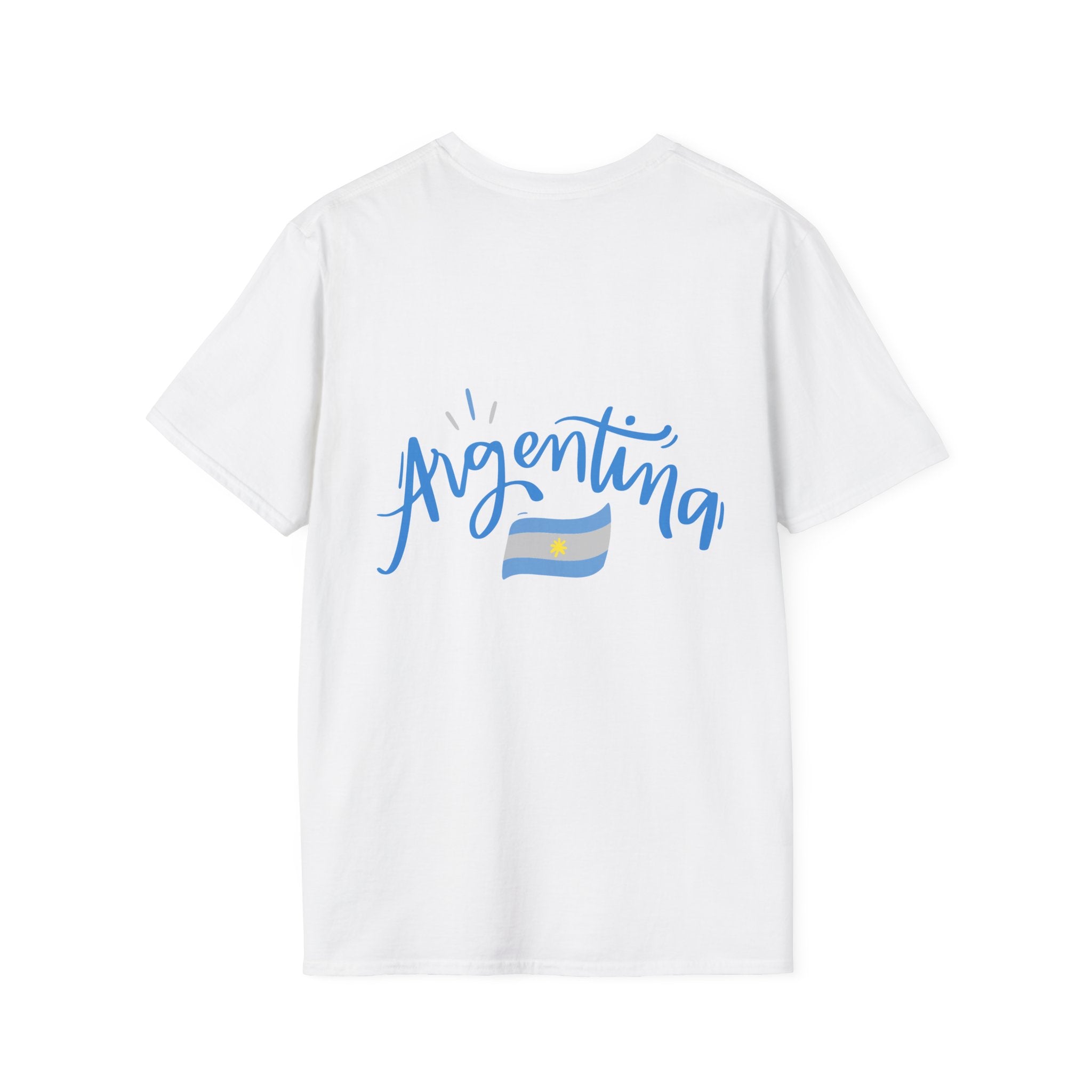 Argentina Flag T-Shirt — Argentina Script Back Tee