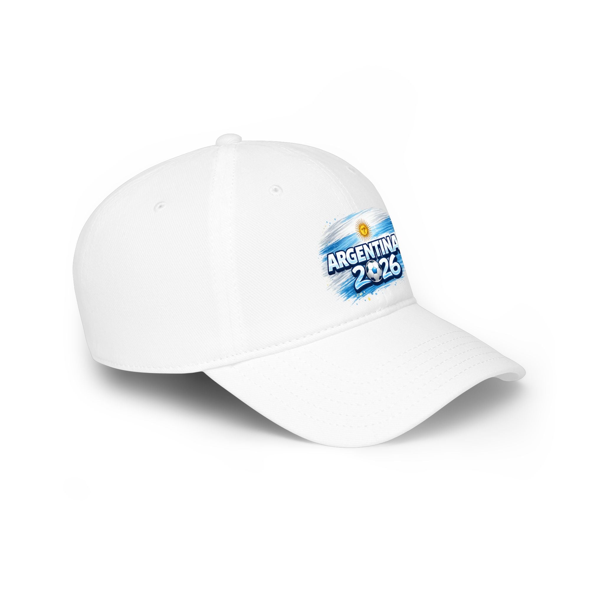 Argentina 2026 Baseball Cap – Soccer Fan Hat with Flag Brushstroke Design