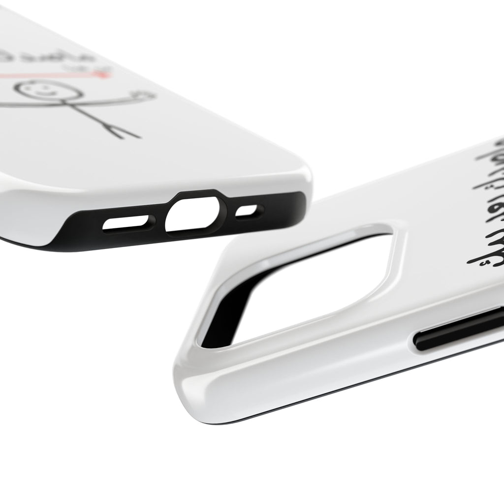 Tough Phone Case — Arabic 'ماصدك بعد بيك' Stick Figure Design