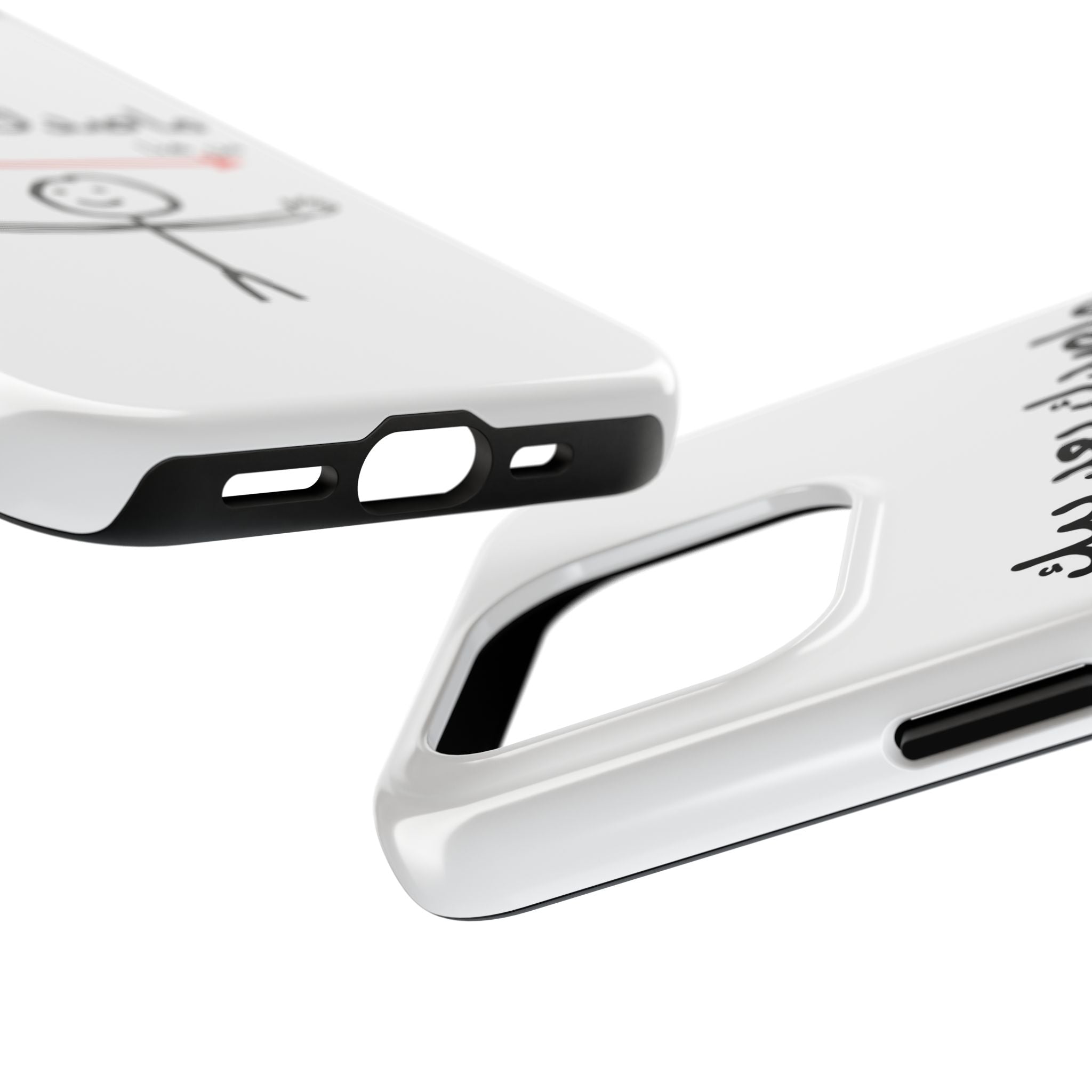 Tough Phone Case — Arabic 'ماصدك بعد بيك' Stick Figure Design