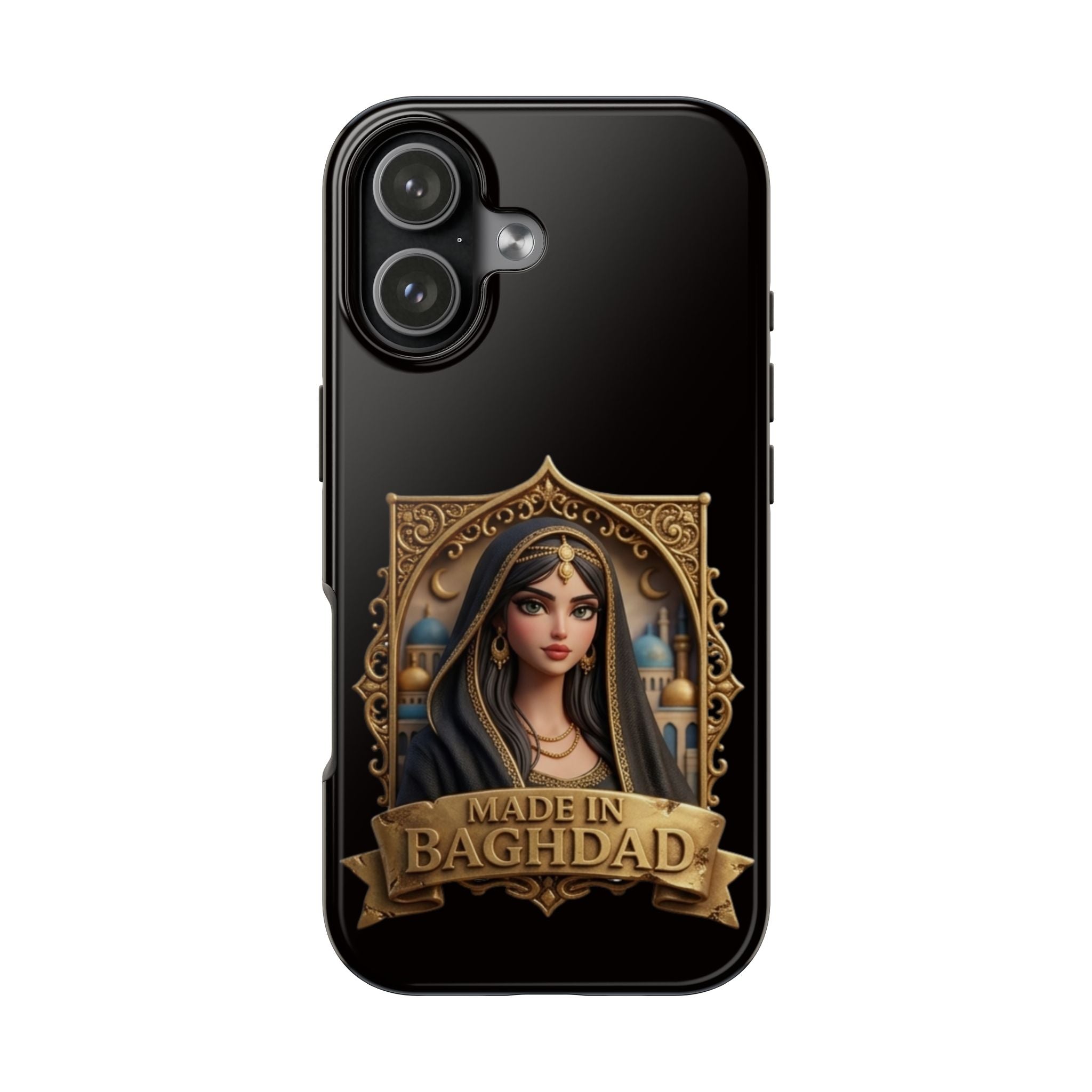 Made in Baghdad Phone Case — Elegant Middle Eastern Portrait Tough Protective Case
