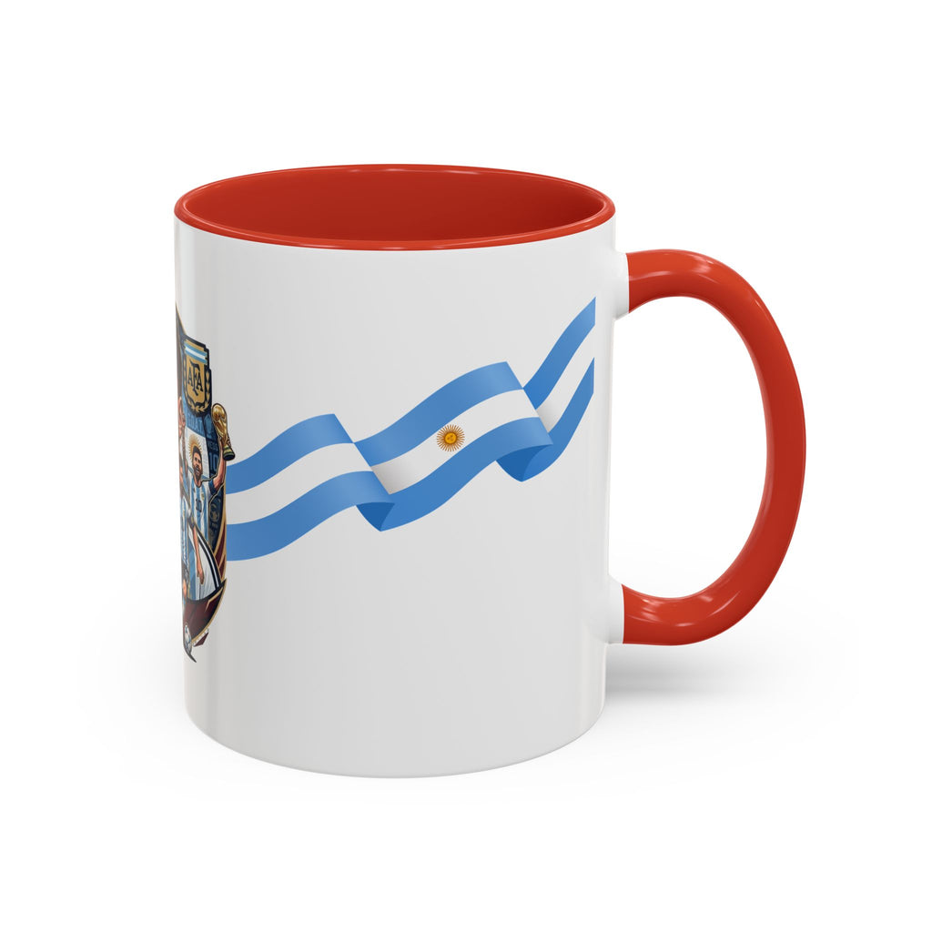Argentina Soccer Player Coffee Mug – National Flag Accent