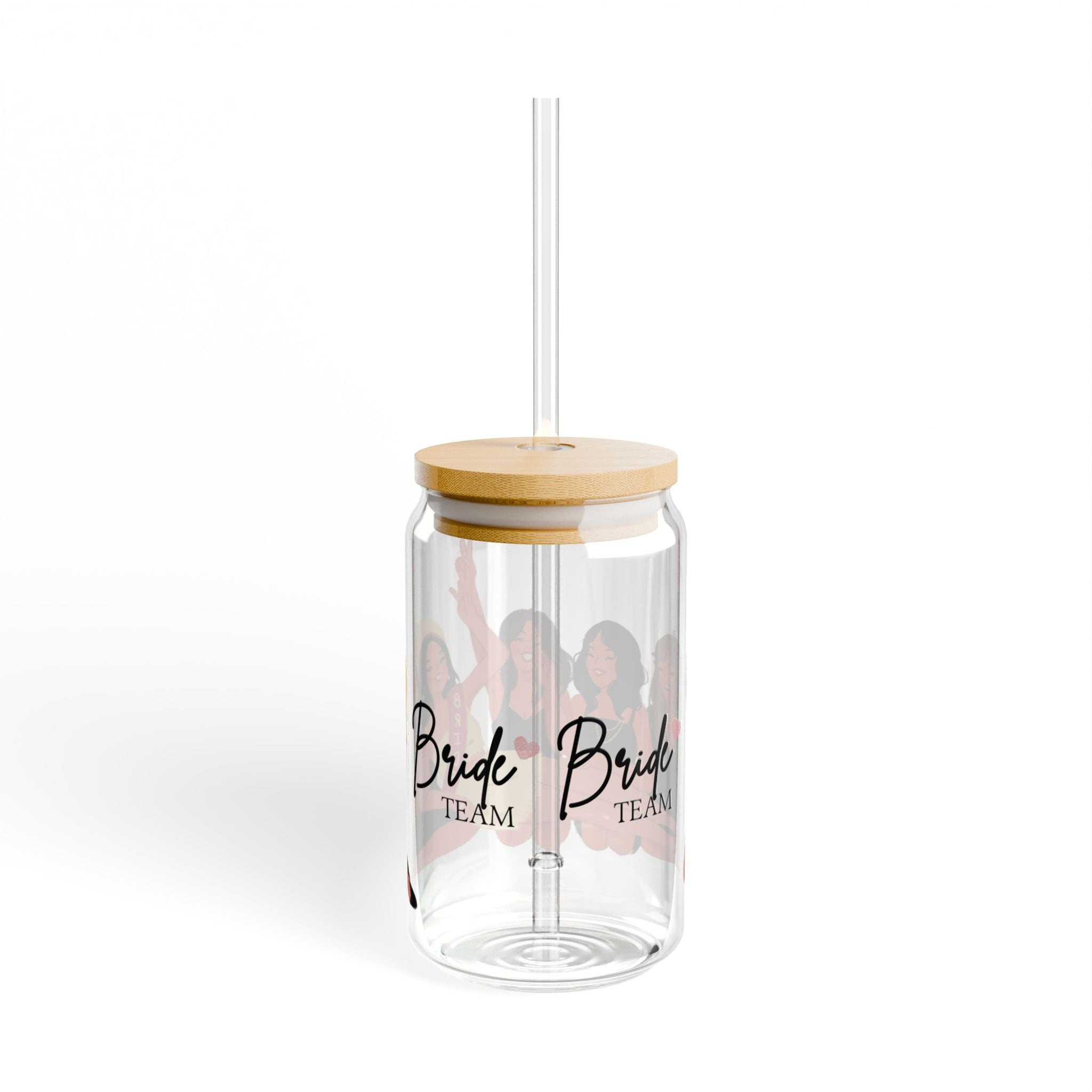 Bride Tribe 16oz Sipper Glass – Bachelorette Party Tumbler with Straw