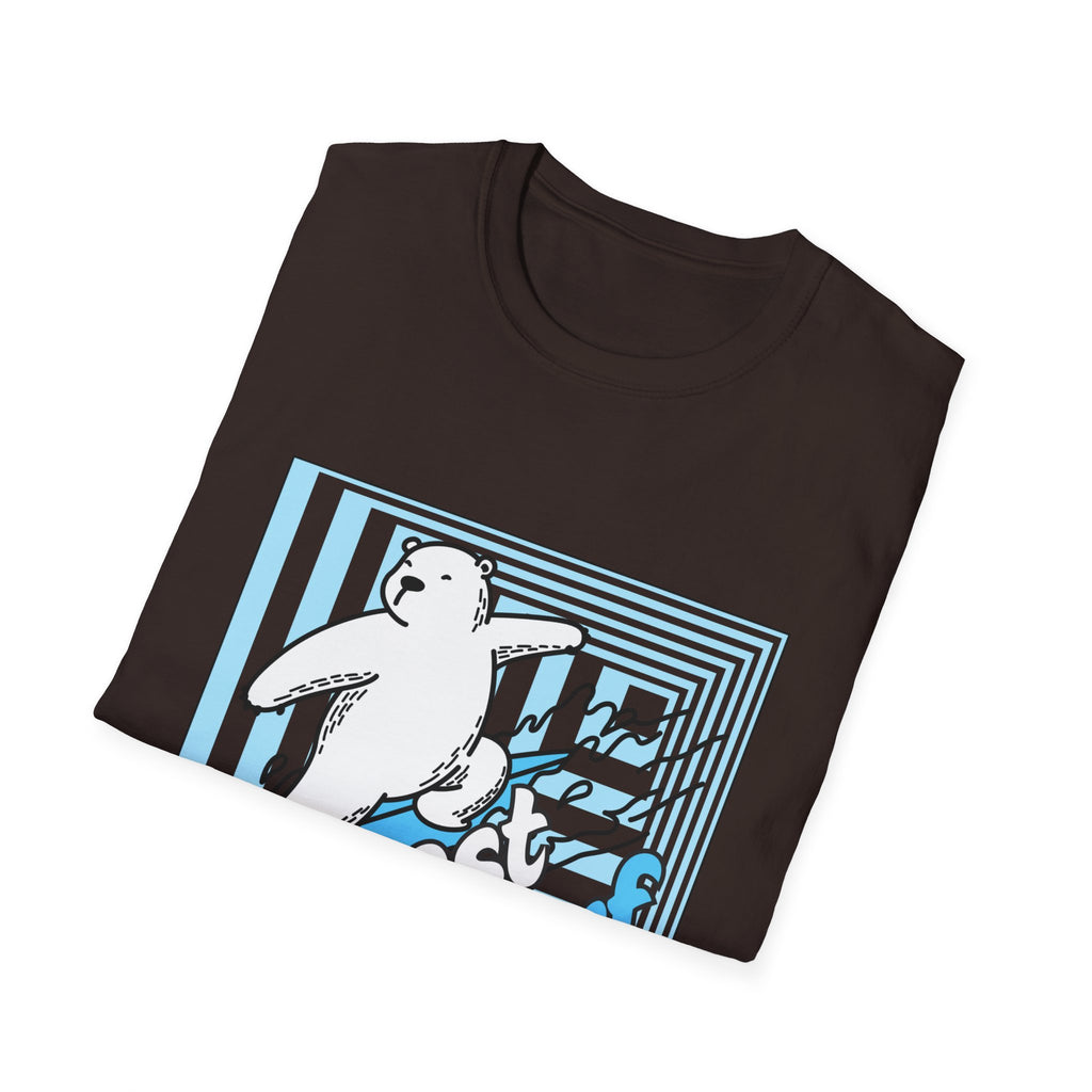 Polar Bear Surf T-Shirt — "Frost Surf" Cute Winter Surfing Graphic Tee