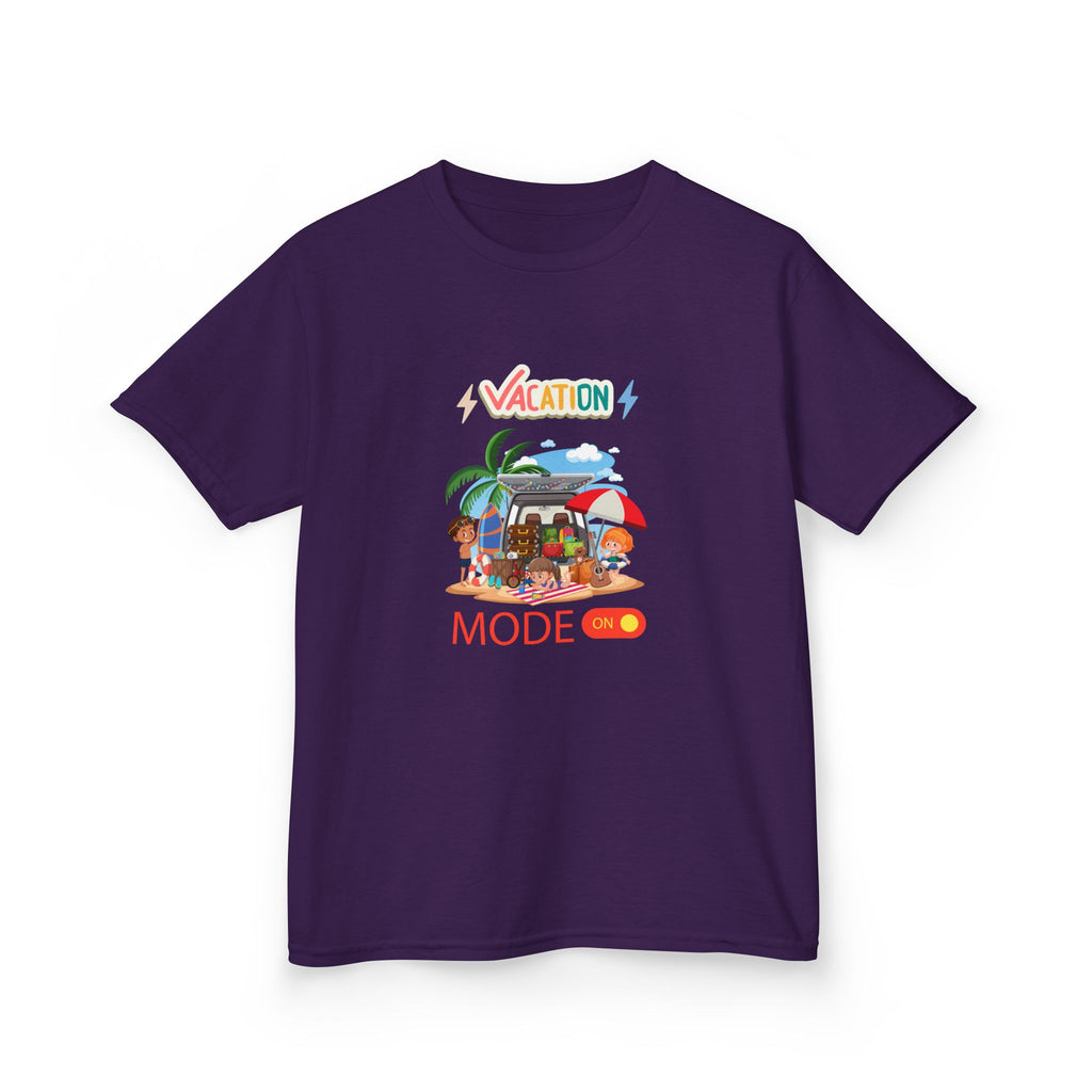 Kids Tee — "Vacation Mode" Beach Graphic Shirt