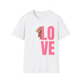 LOVE Teddy Bear T-Shirt — Cute Pink Love Graphic Tee for Valentine’s Day