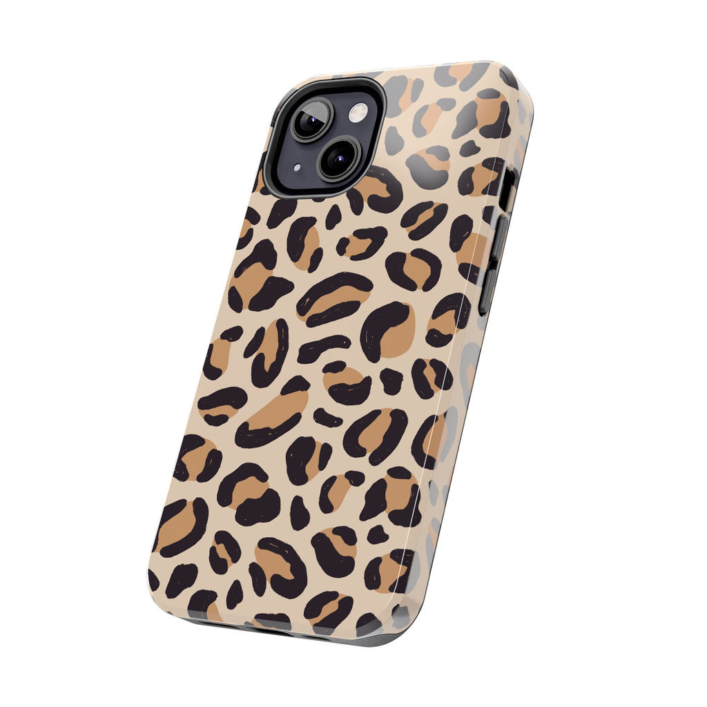 Leopard Print Tough Phone Case – Durable Glam Protective Cover