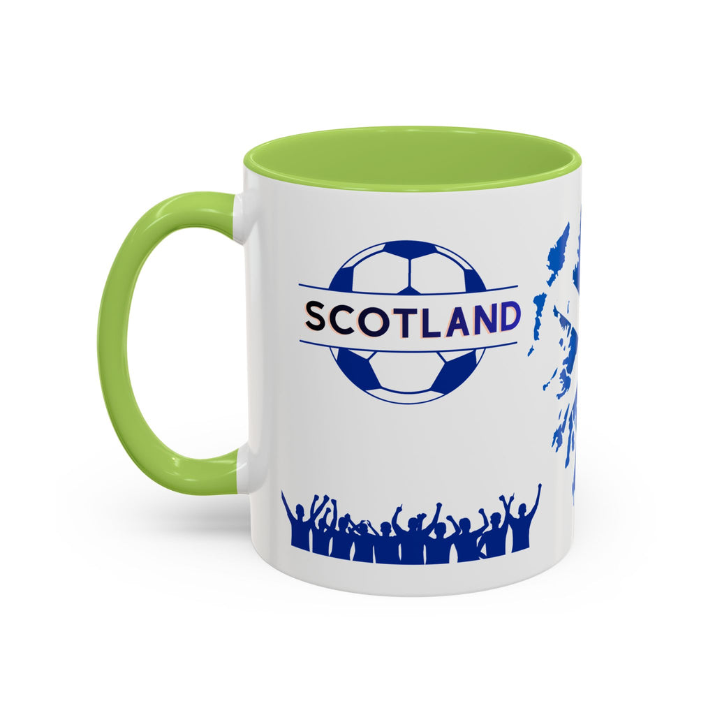 Scotland Soccer Fan Coffee Mug – Scottish Flag & Supporters 11/15oz Accent Mug