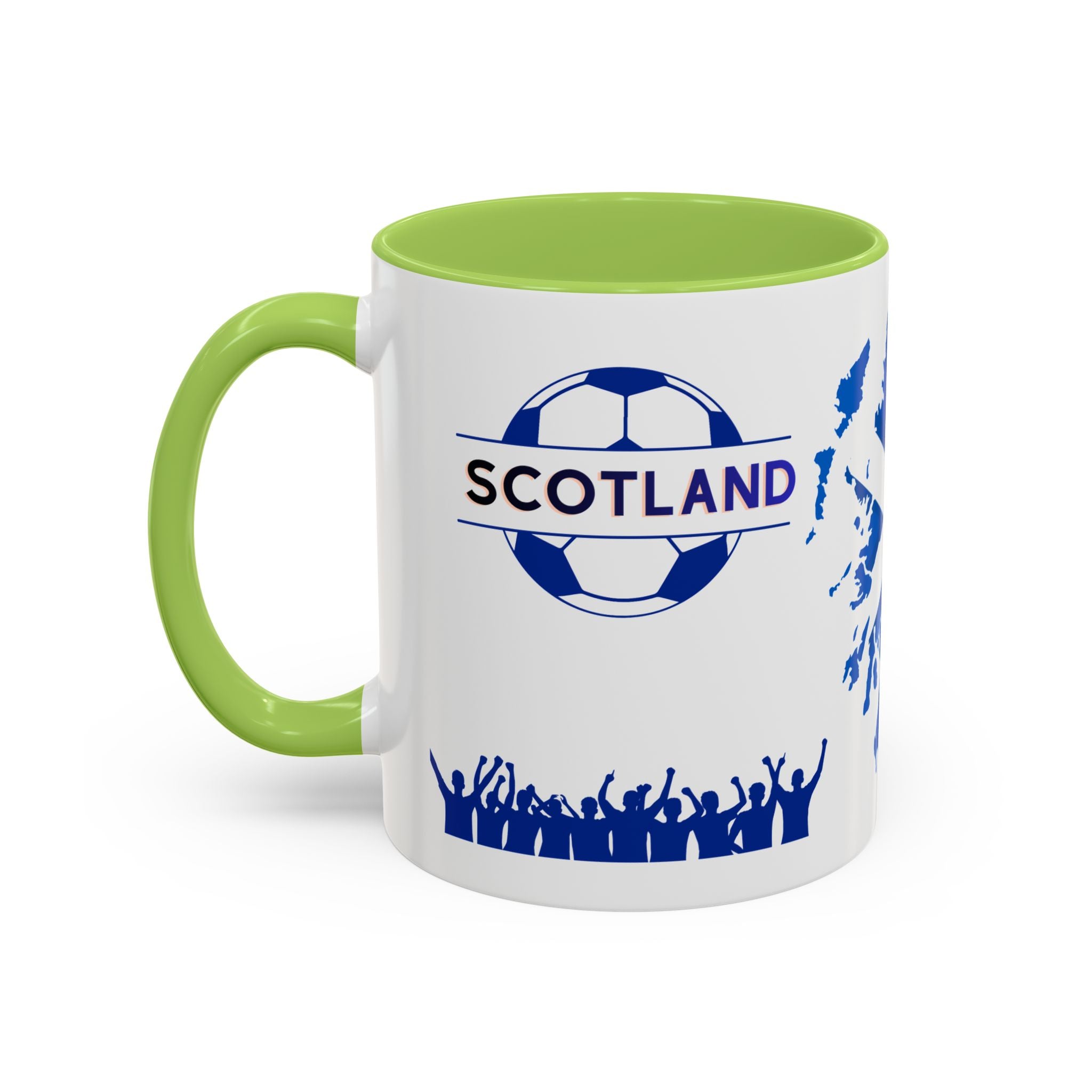 Scotland Soccer Fan Coffee Mug – Scottish Flag & Supporters 11/15oz Accent Mug